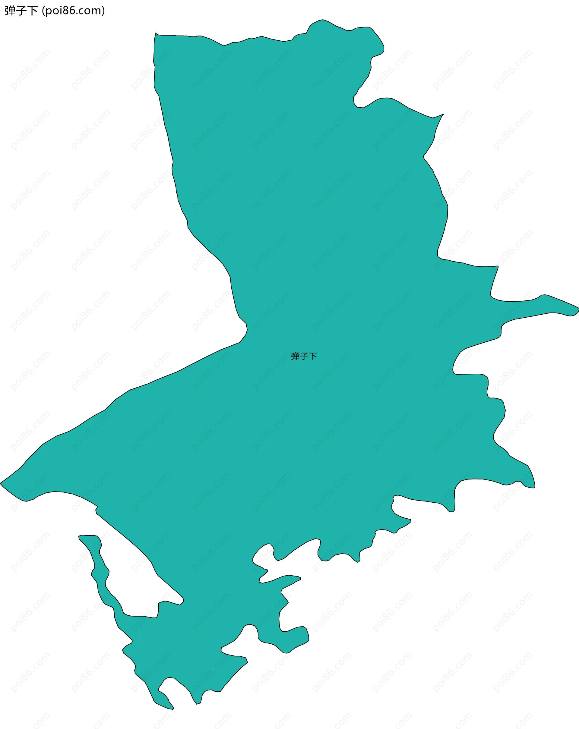 弹子下边界地图