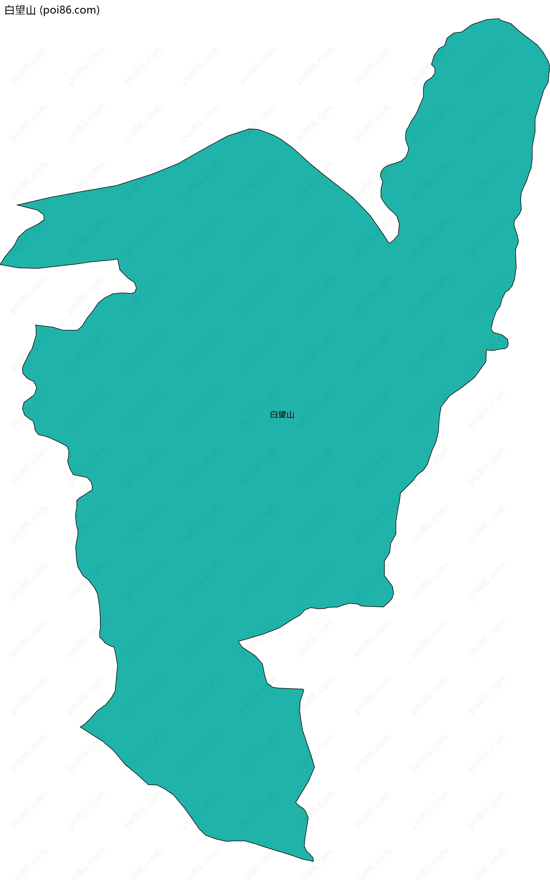 白望山边界地图