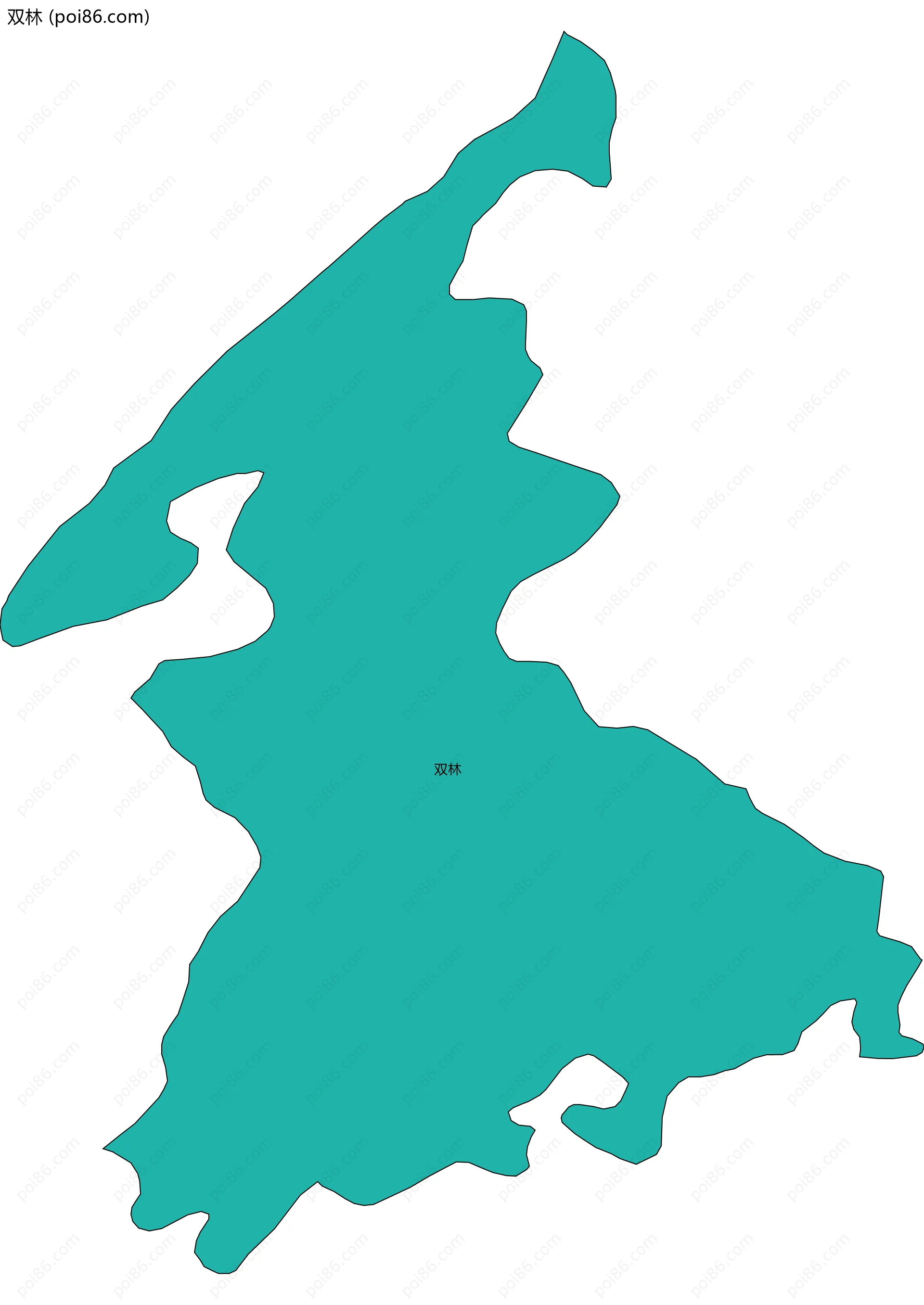 双林边界地图