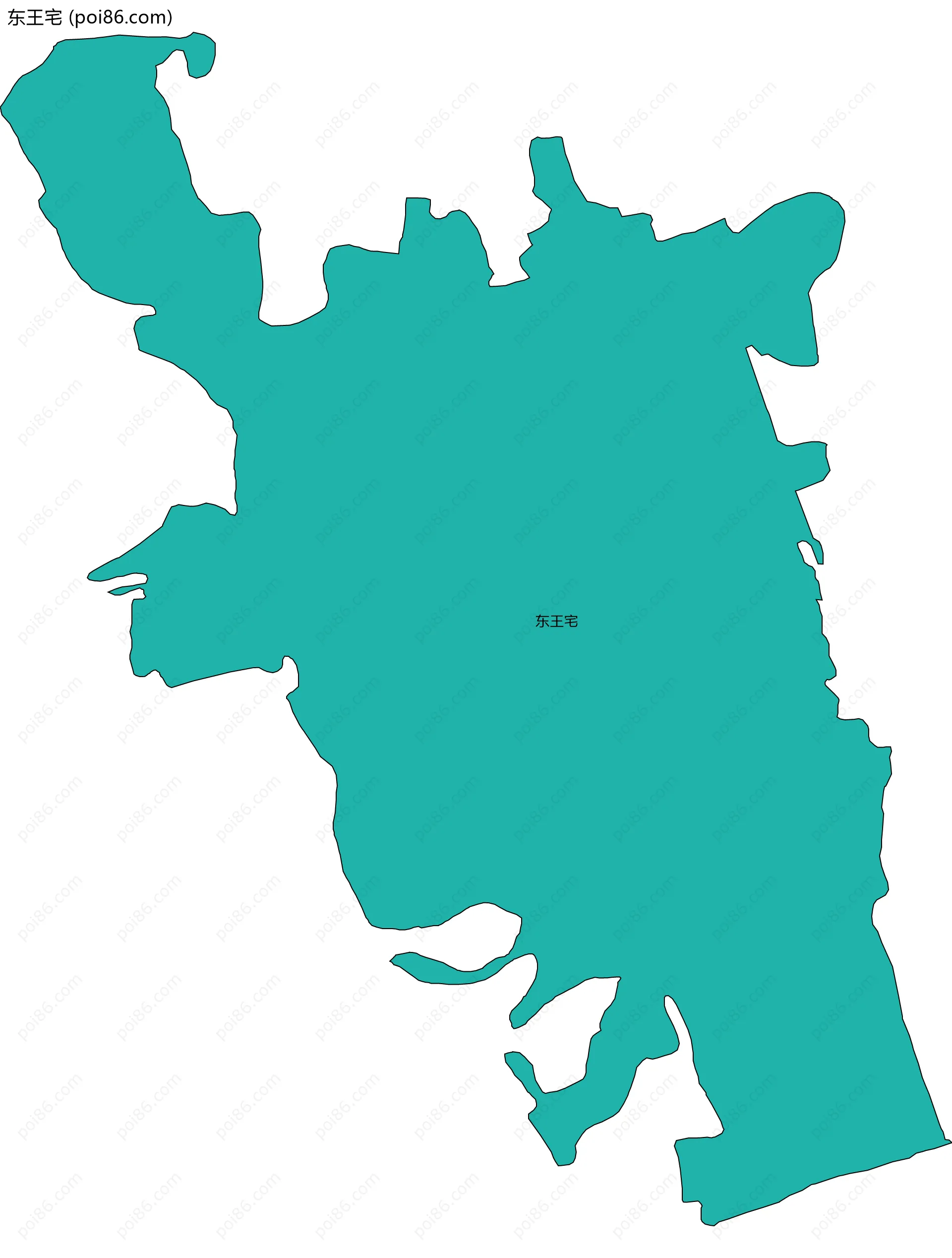 东王宅边界地图