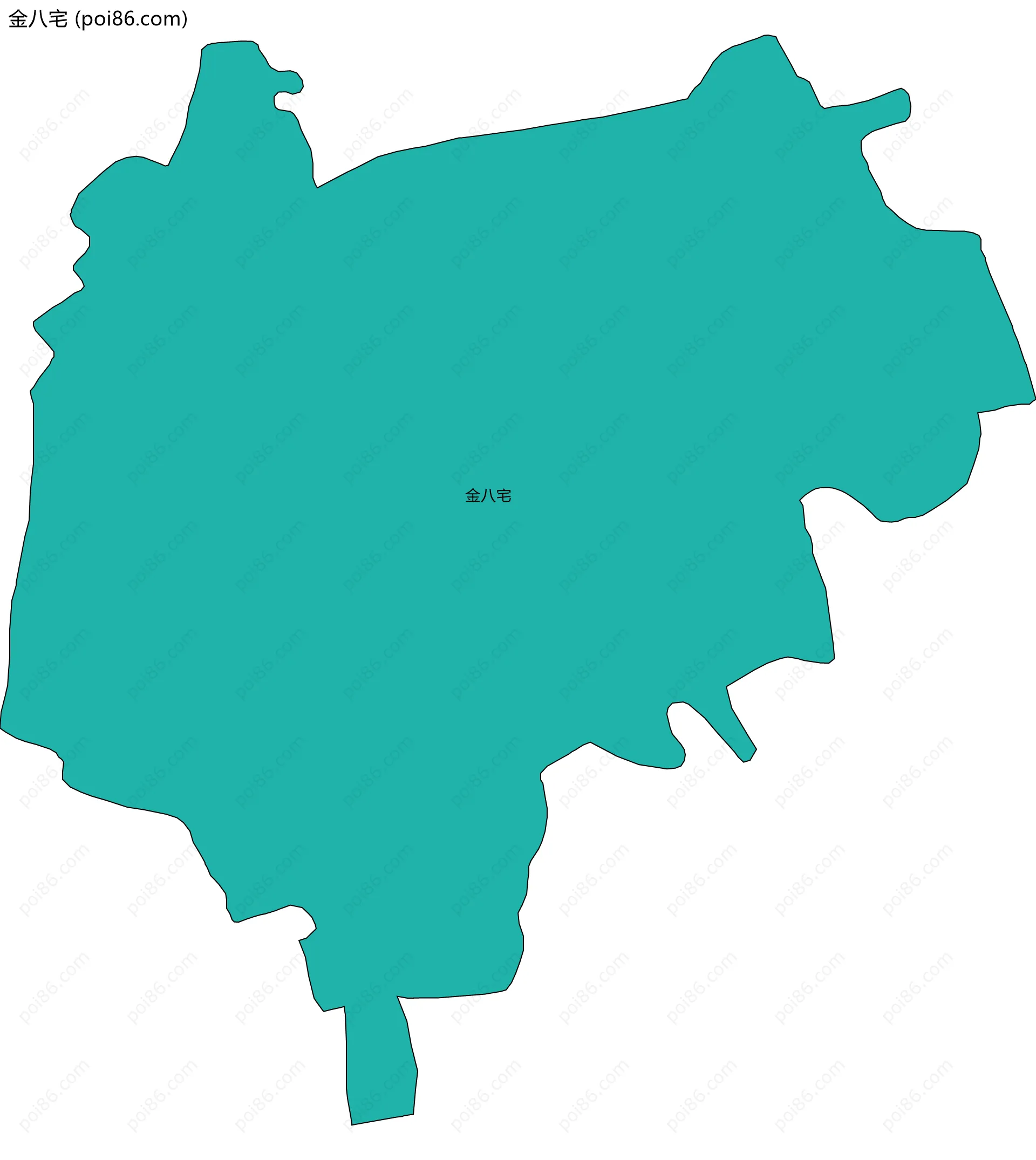 金八宅边界地图