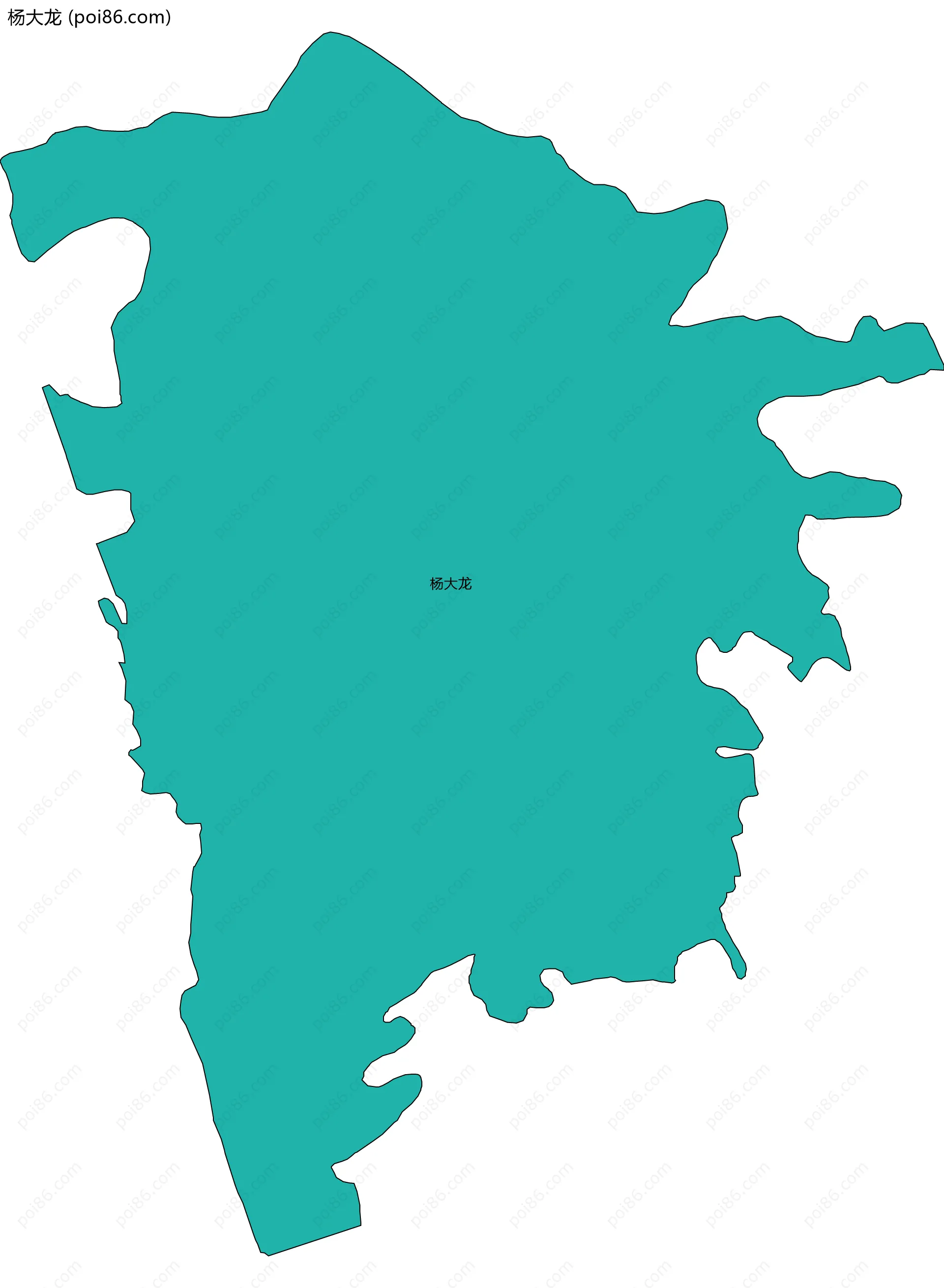 杨大龙边界地图