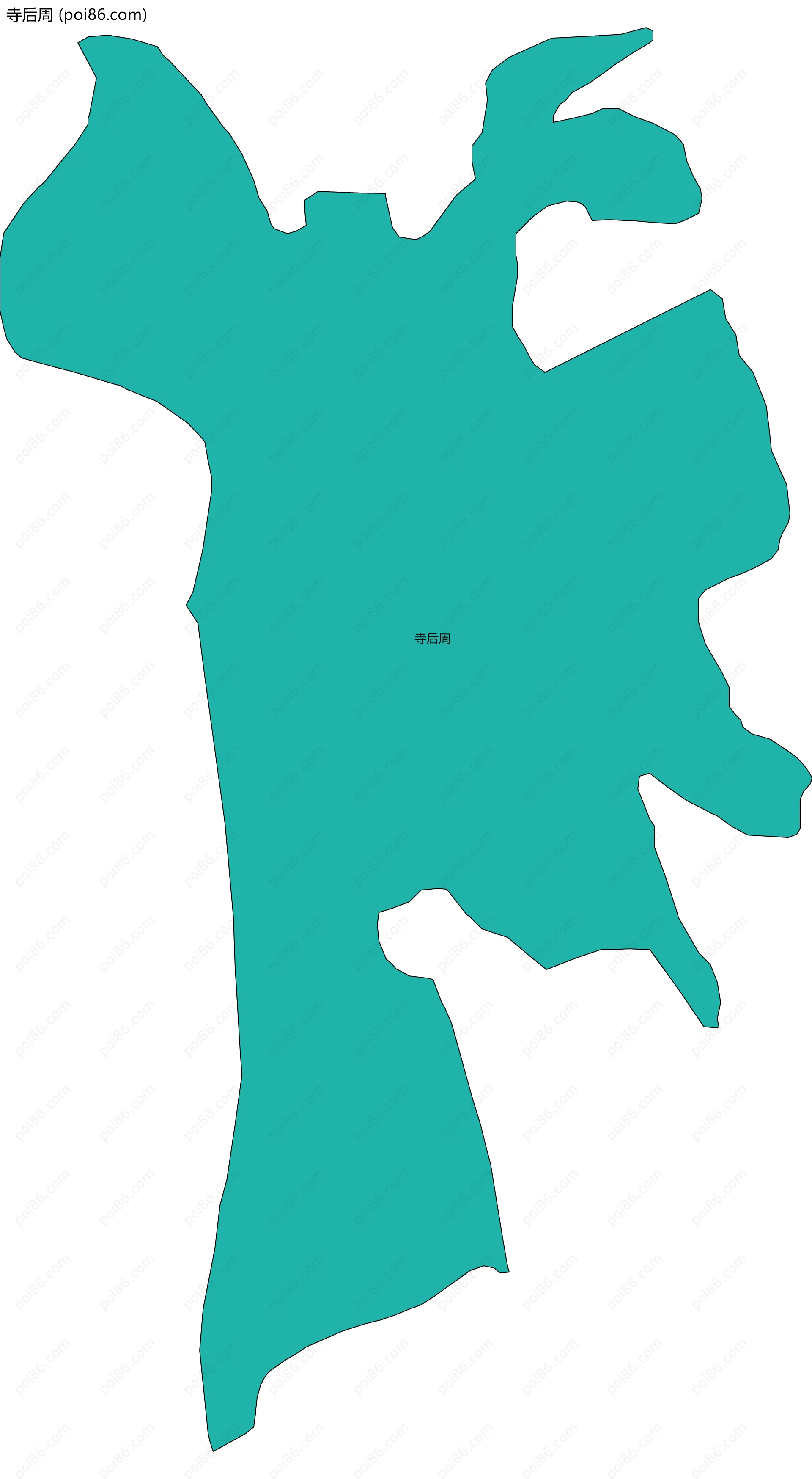 寺后周边界地图