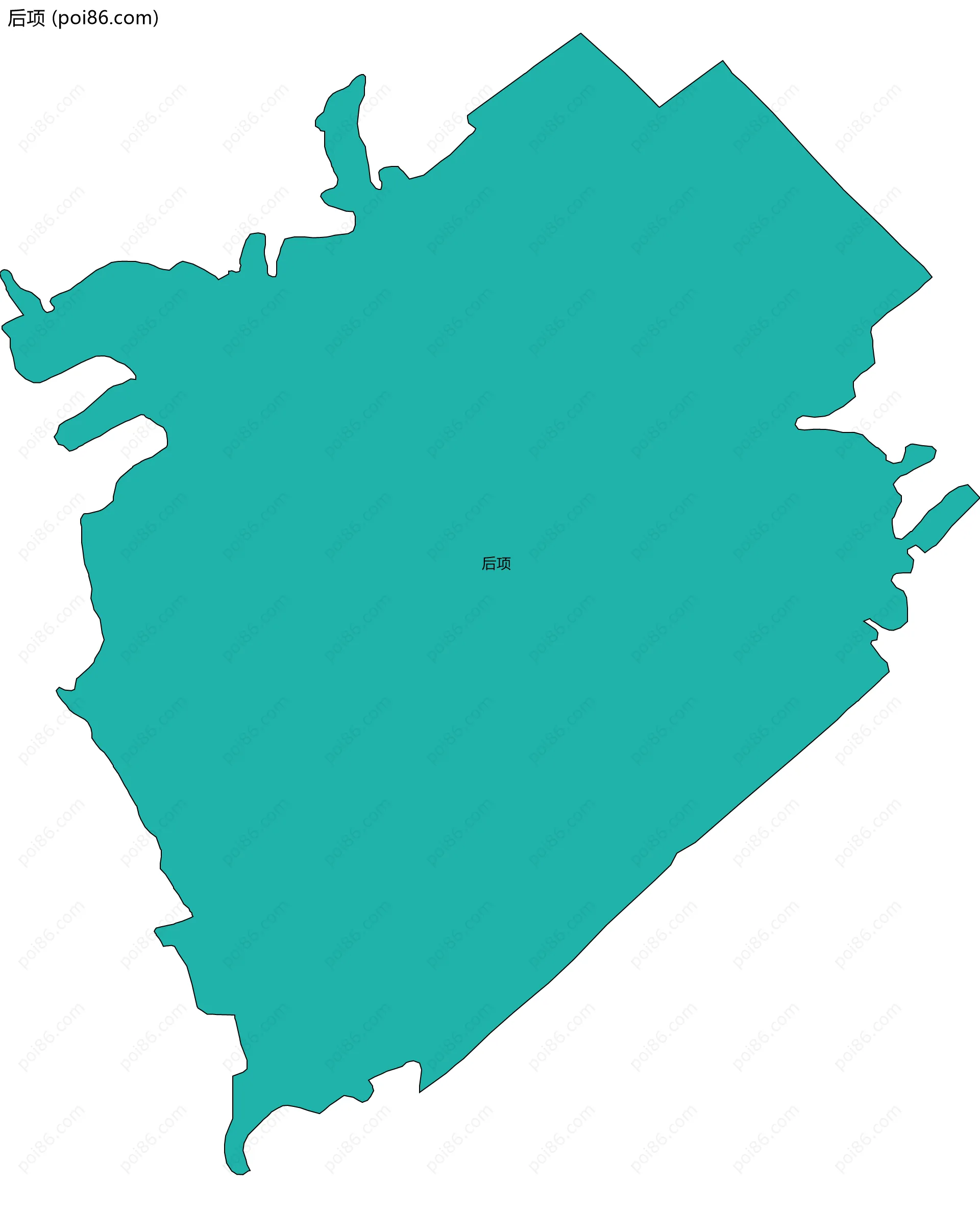 后项边界地图