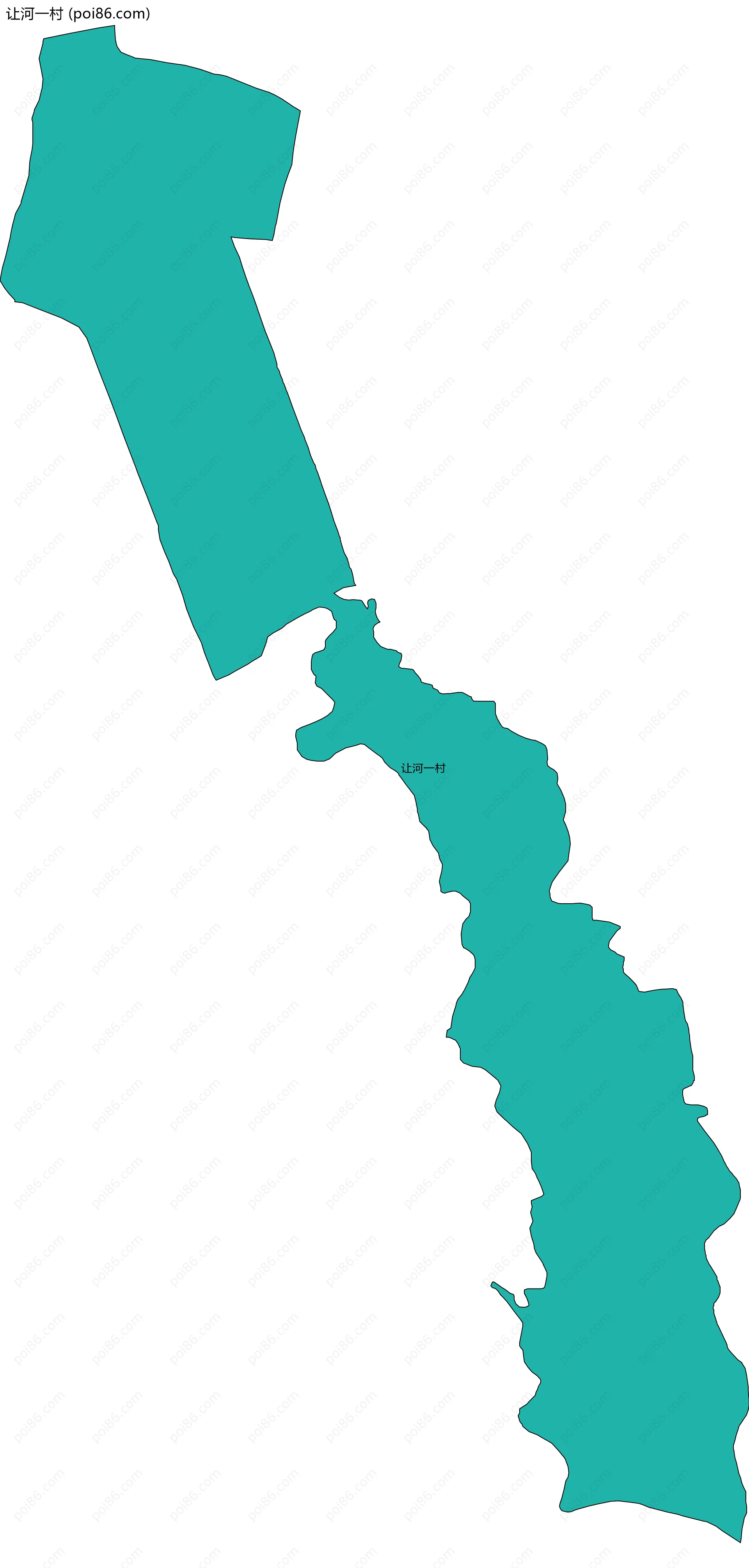 让河一村边界地图