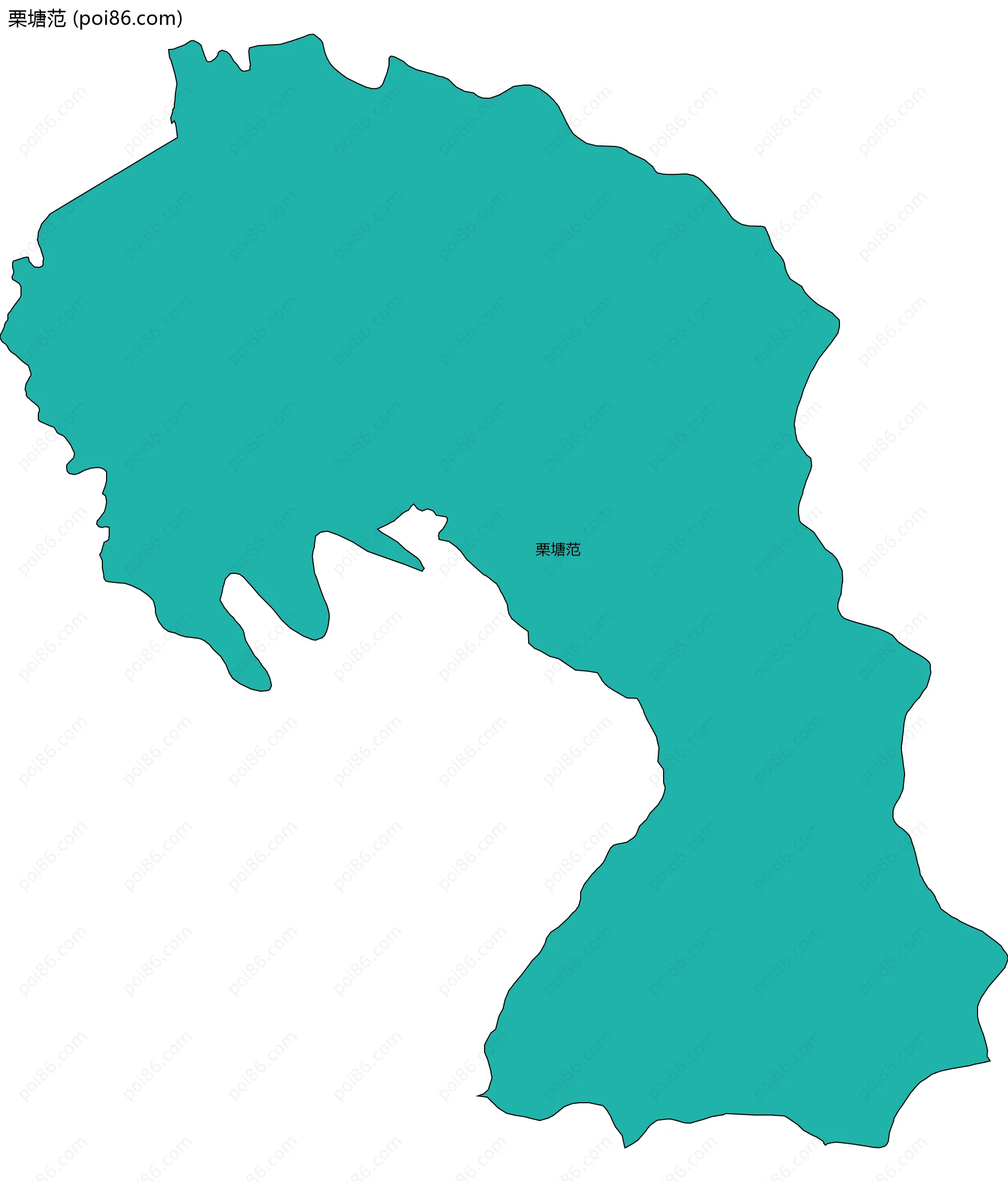 栗塘范边界地图