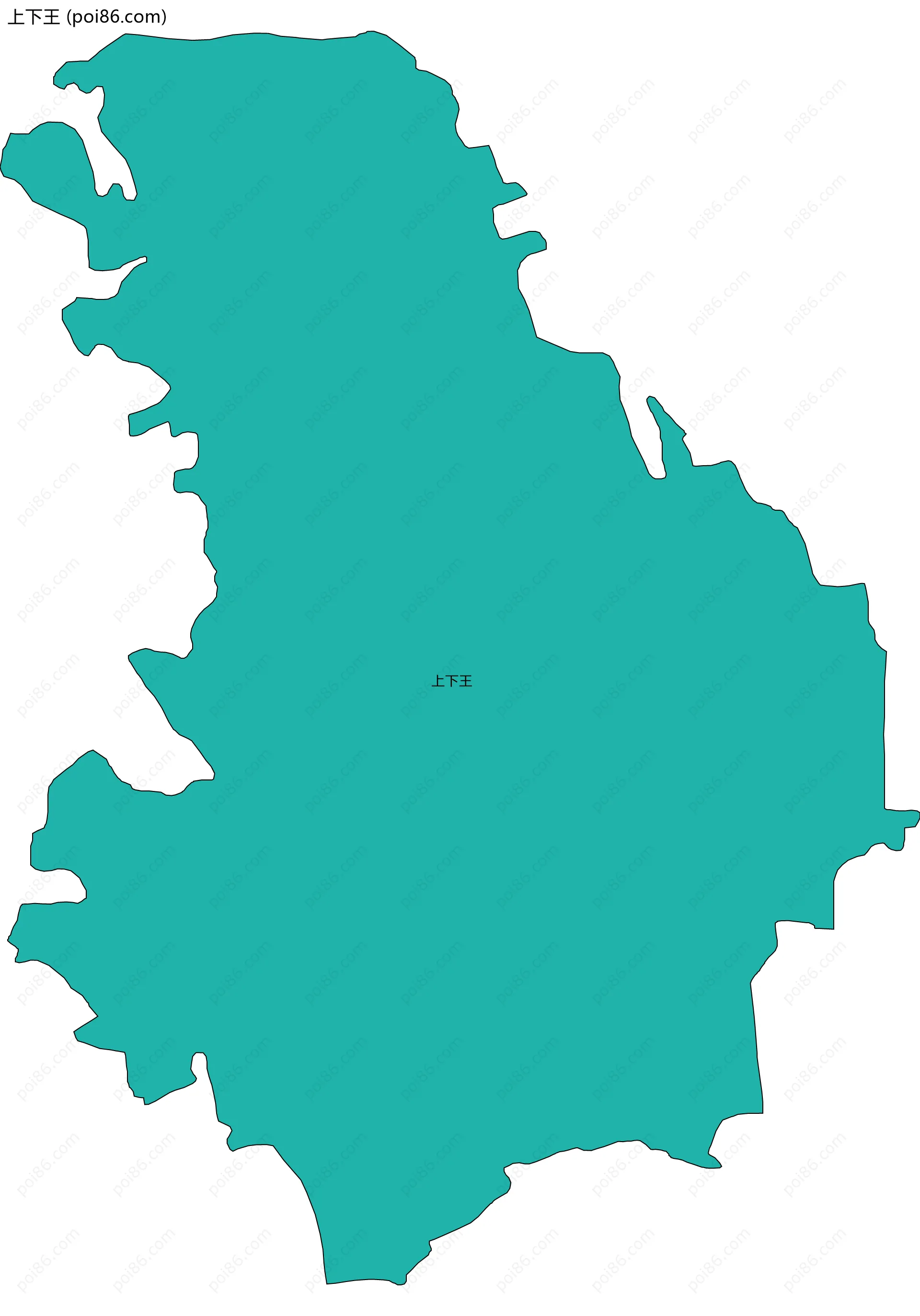 上下王边界地图