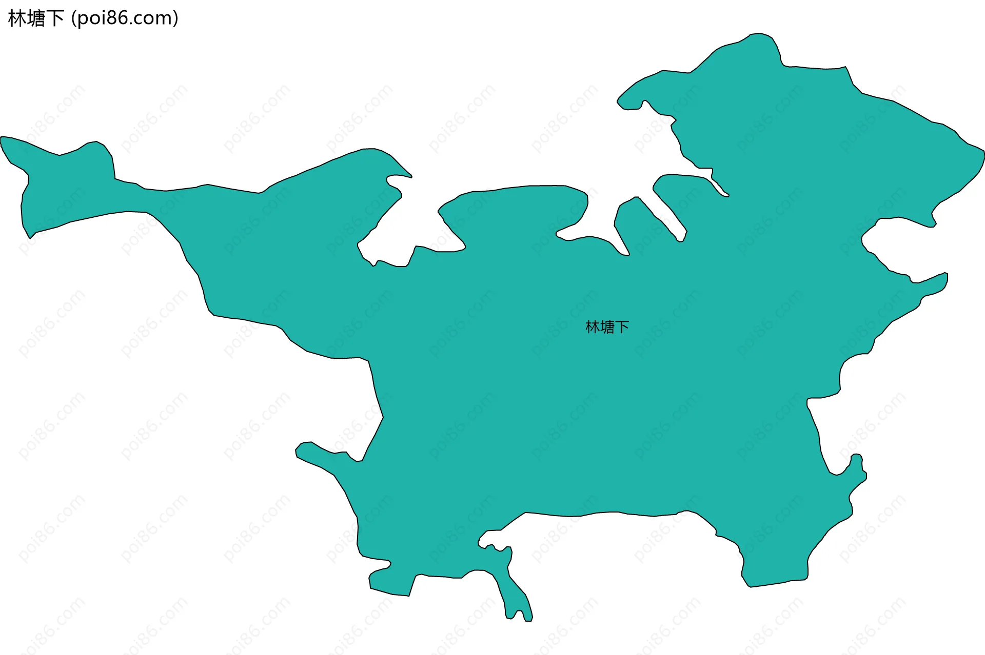 林塘下边界地图