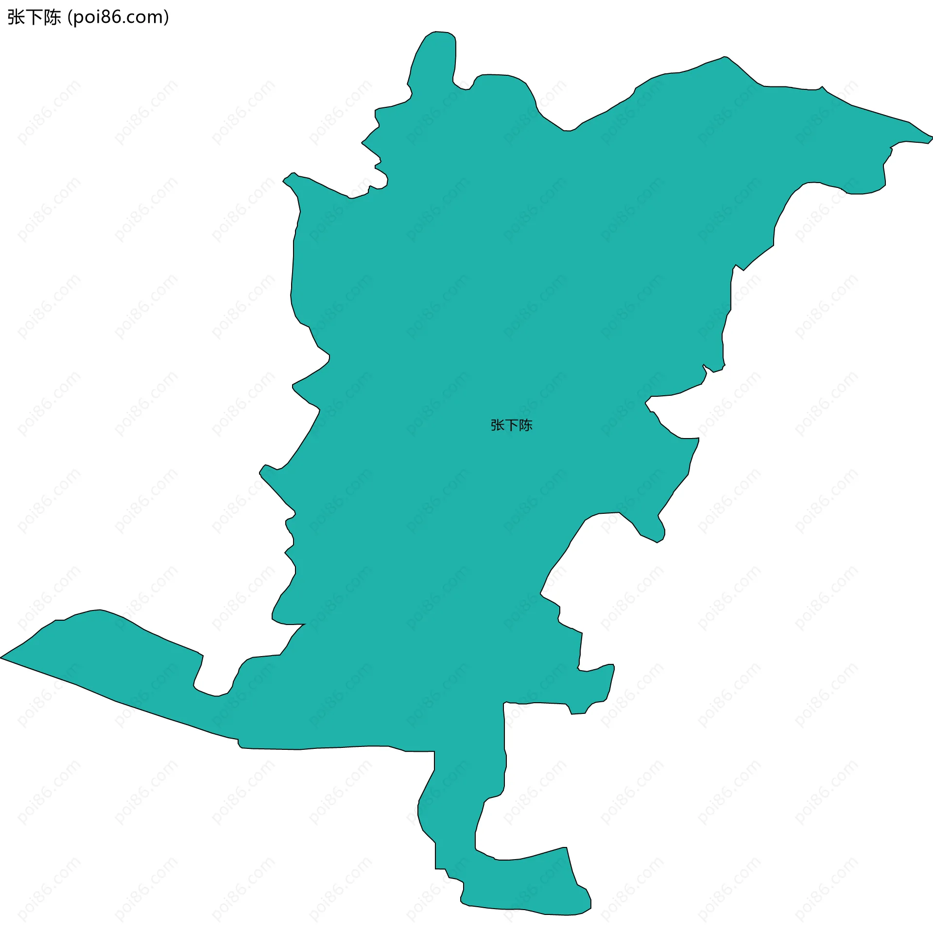 张下陈边界地图