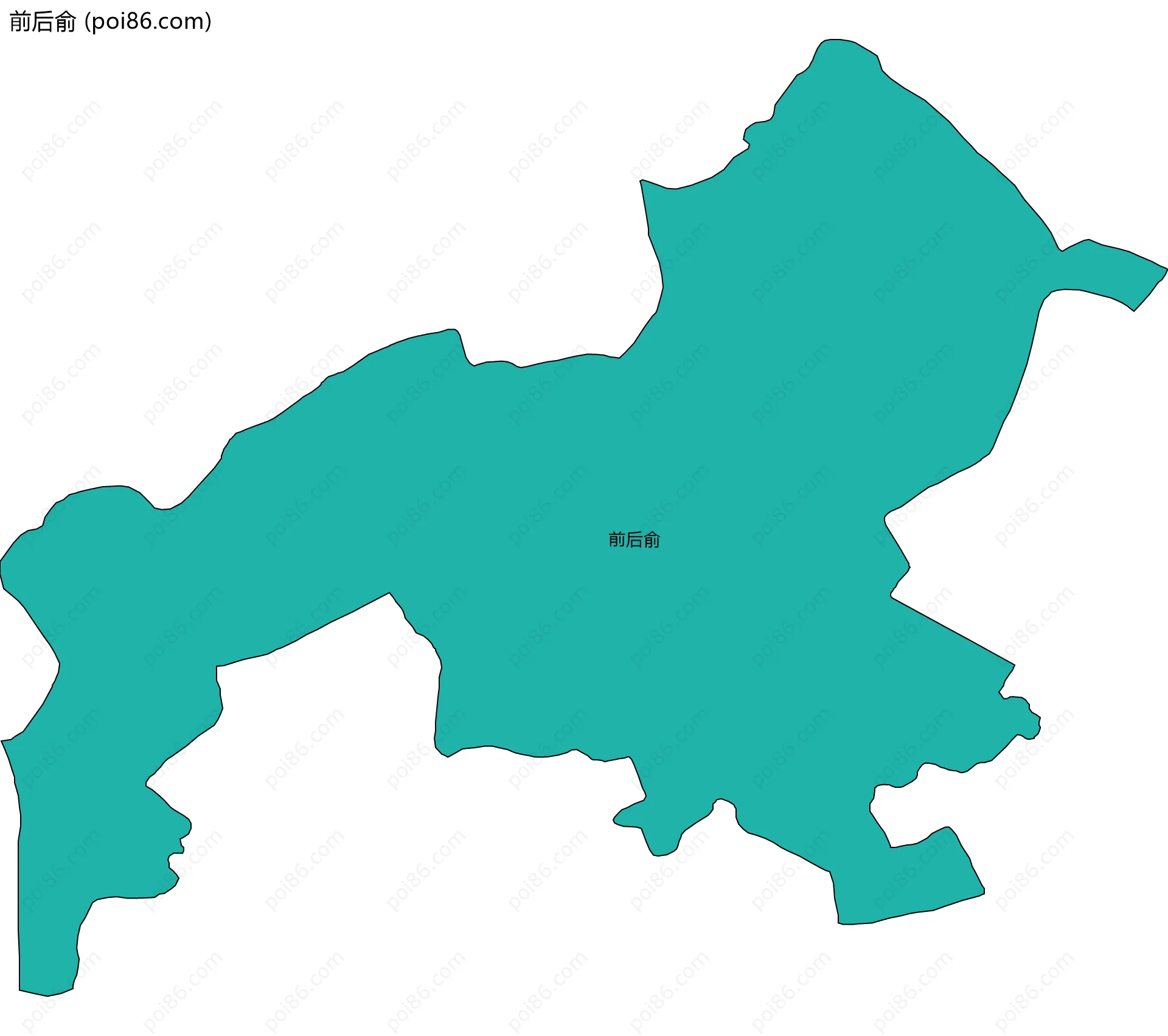 前后俞边界地图