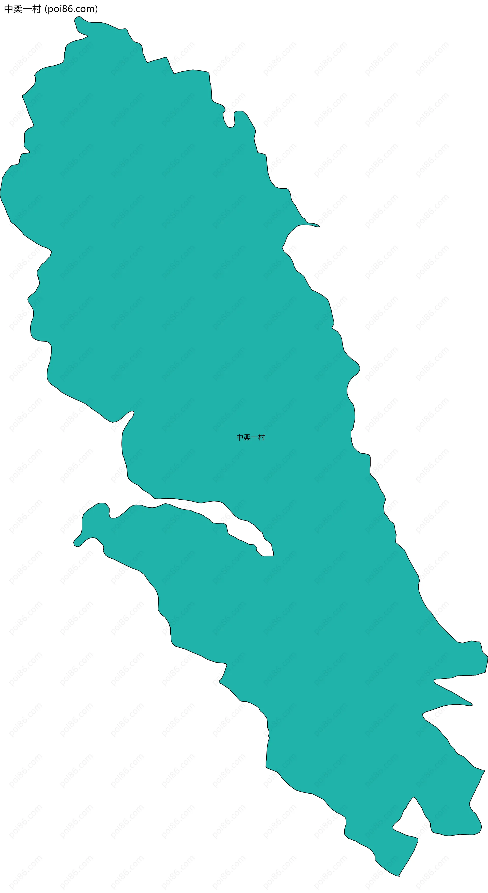 中柔一村边界地图