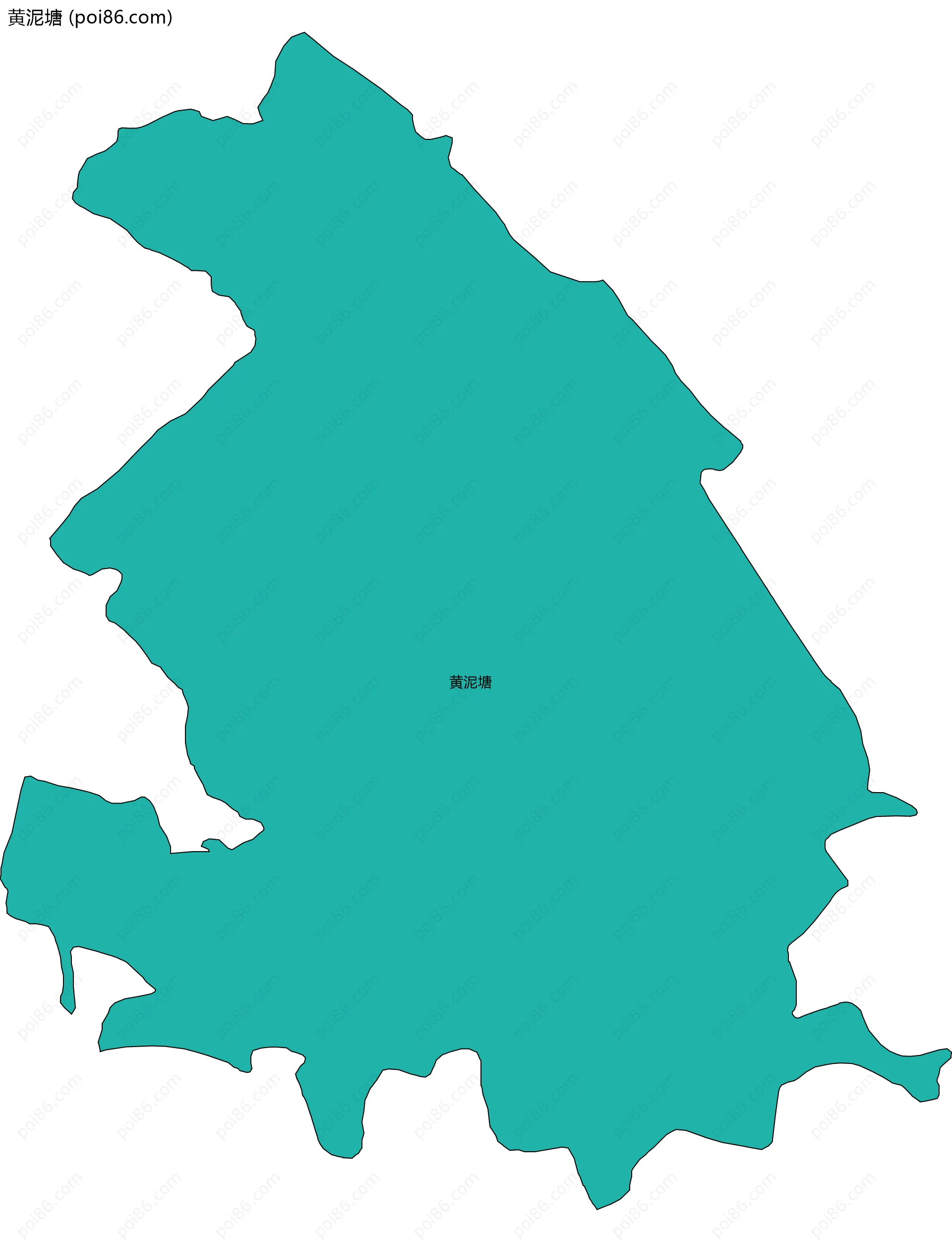 黄泥塘边界地图