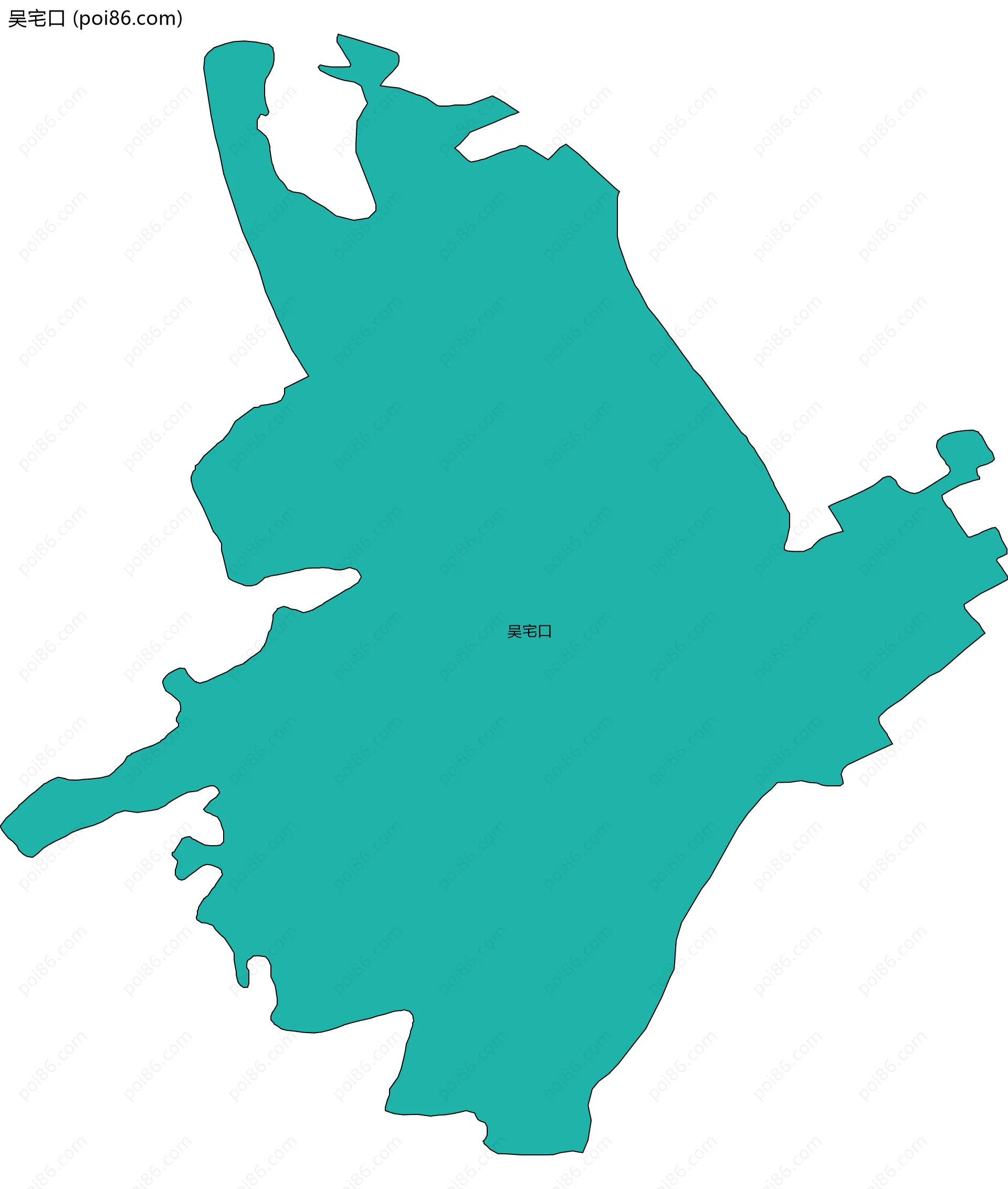 吴宅口边界地图