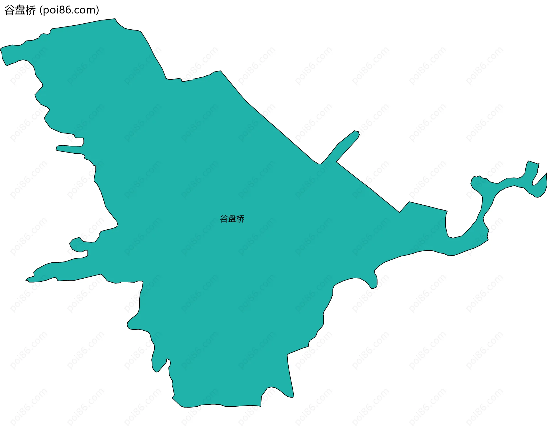 谷盘桥边界地图