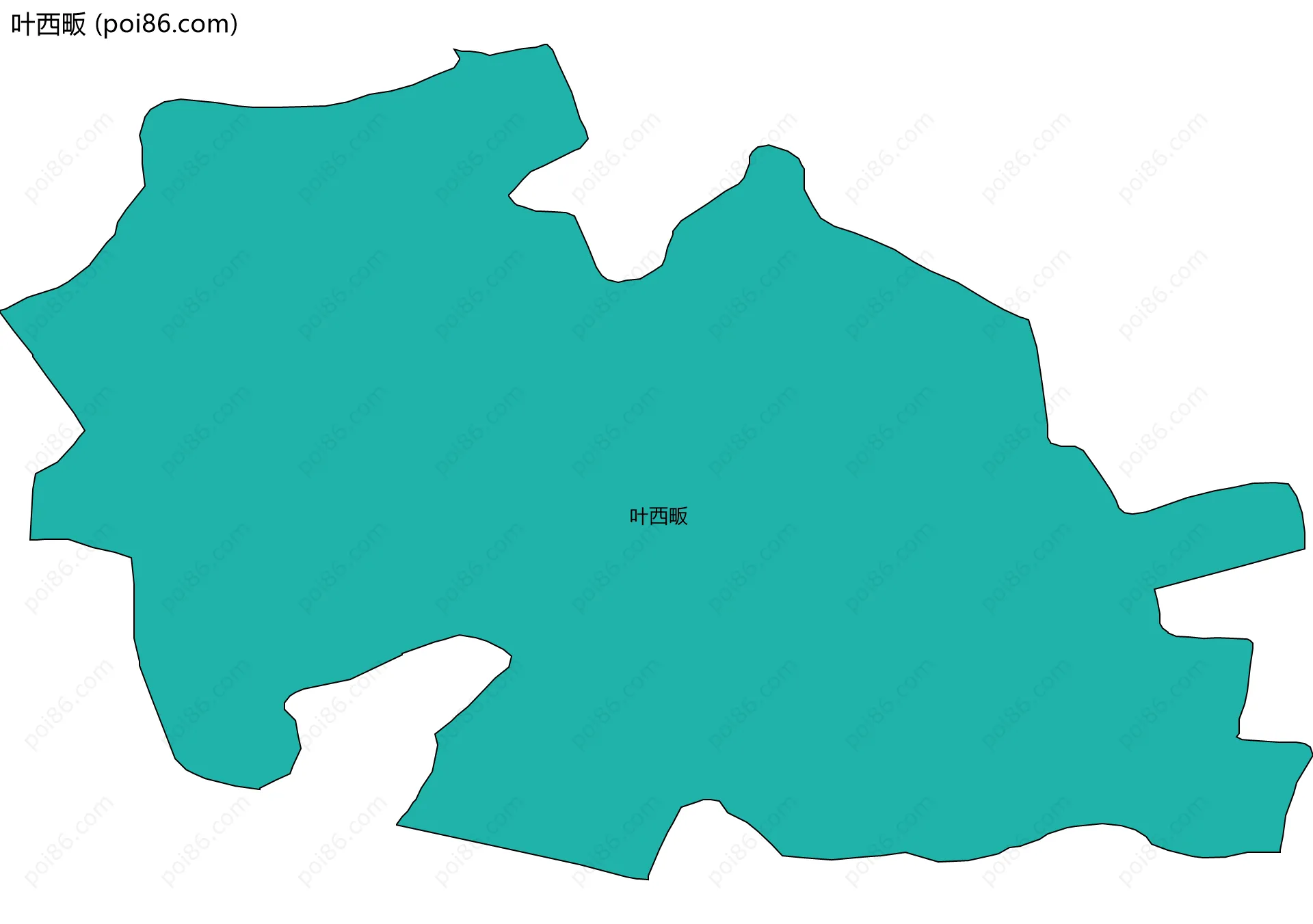 叶西畈边界地图