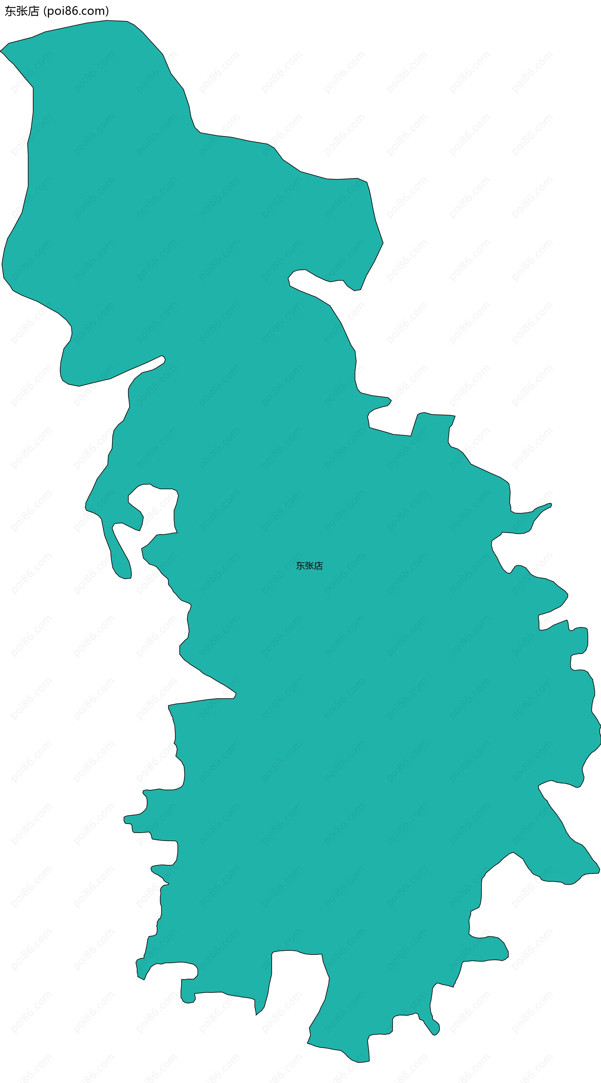 东张店边界地图