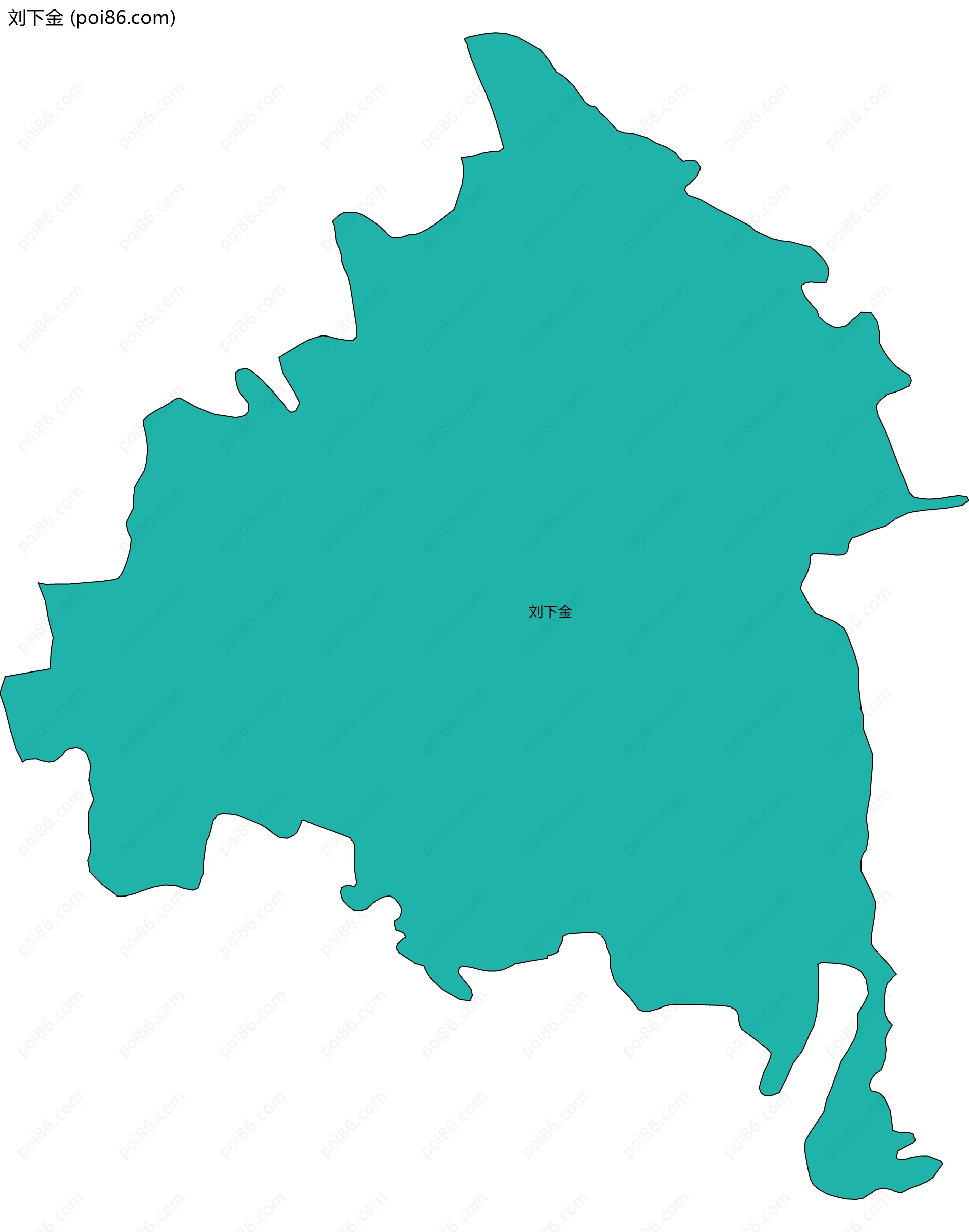 刘下金边界地图