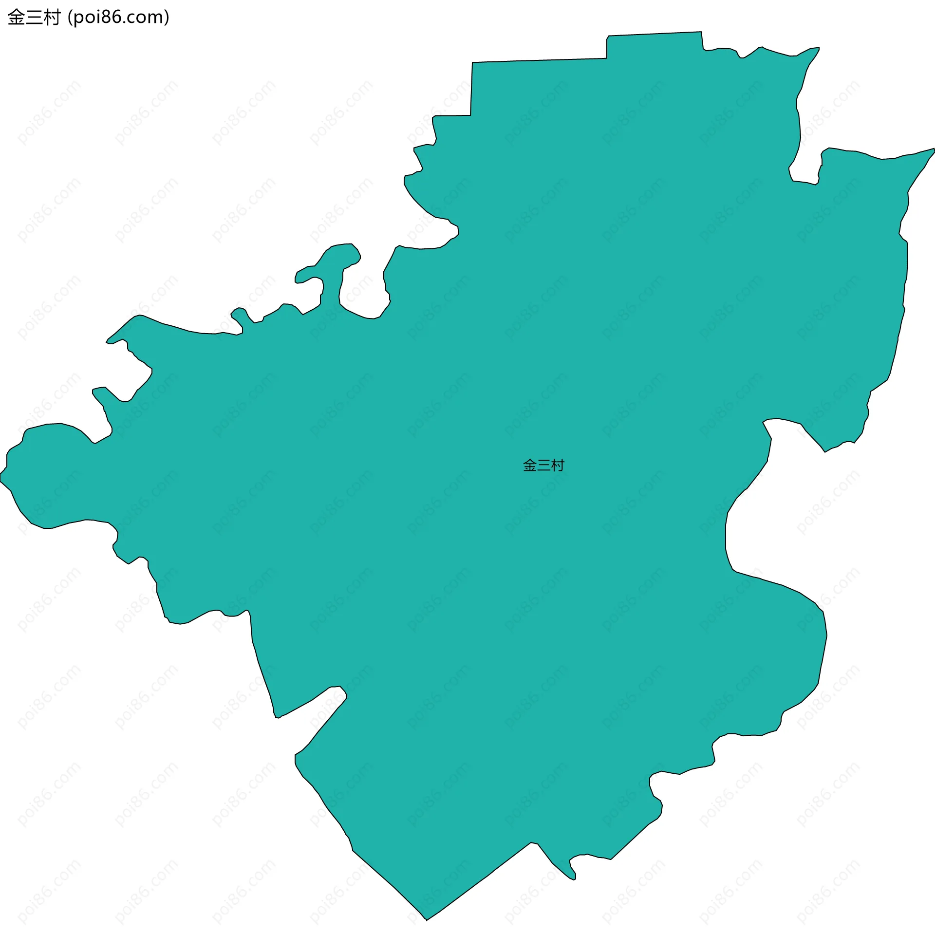 金三村边界地图