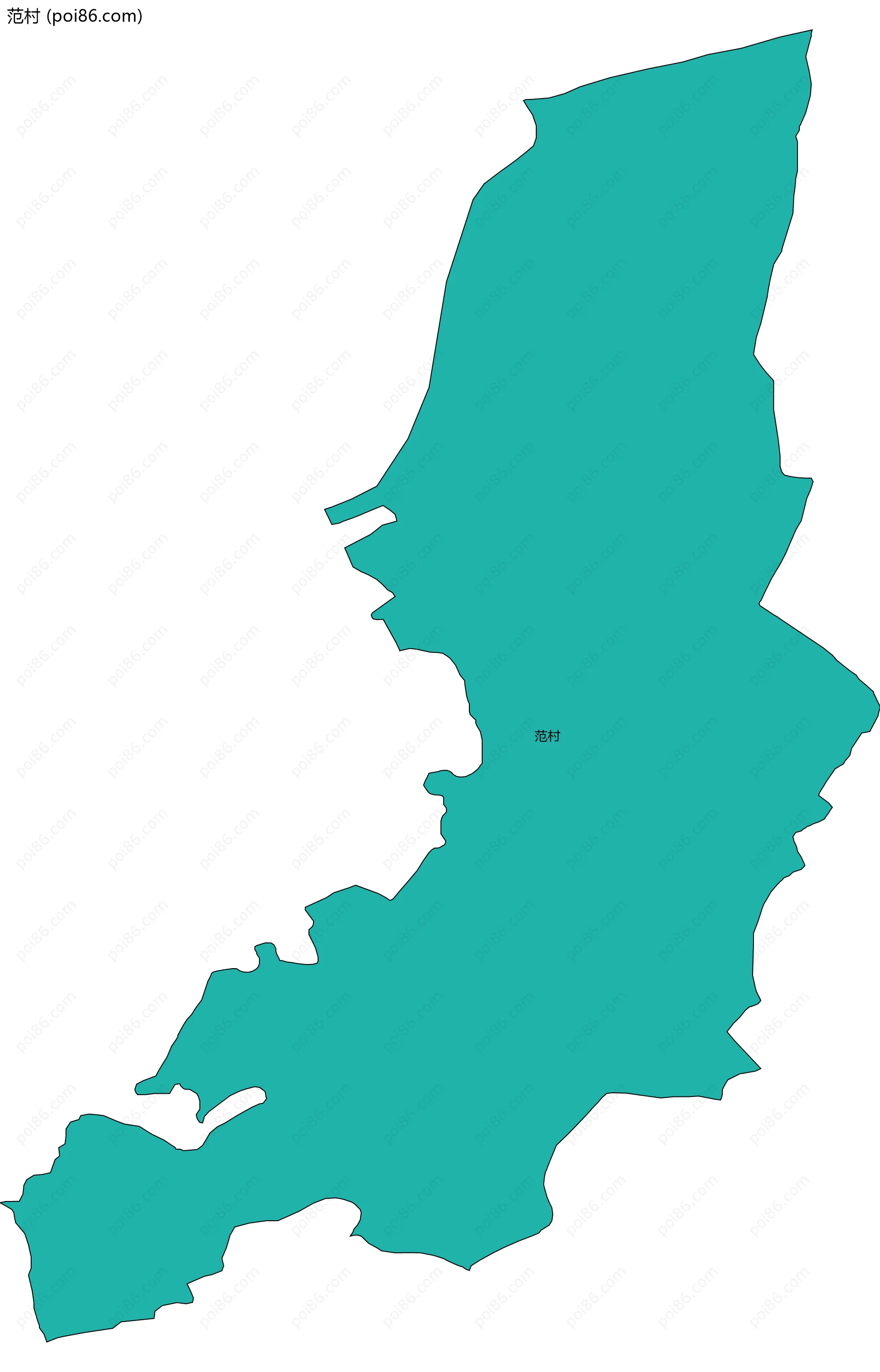 范村边界地图