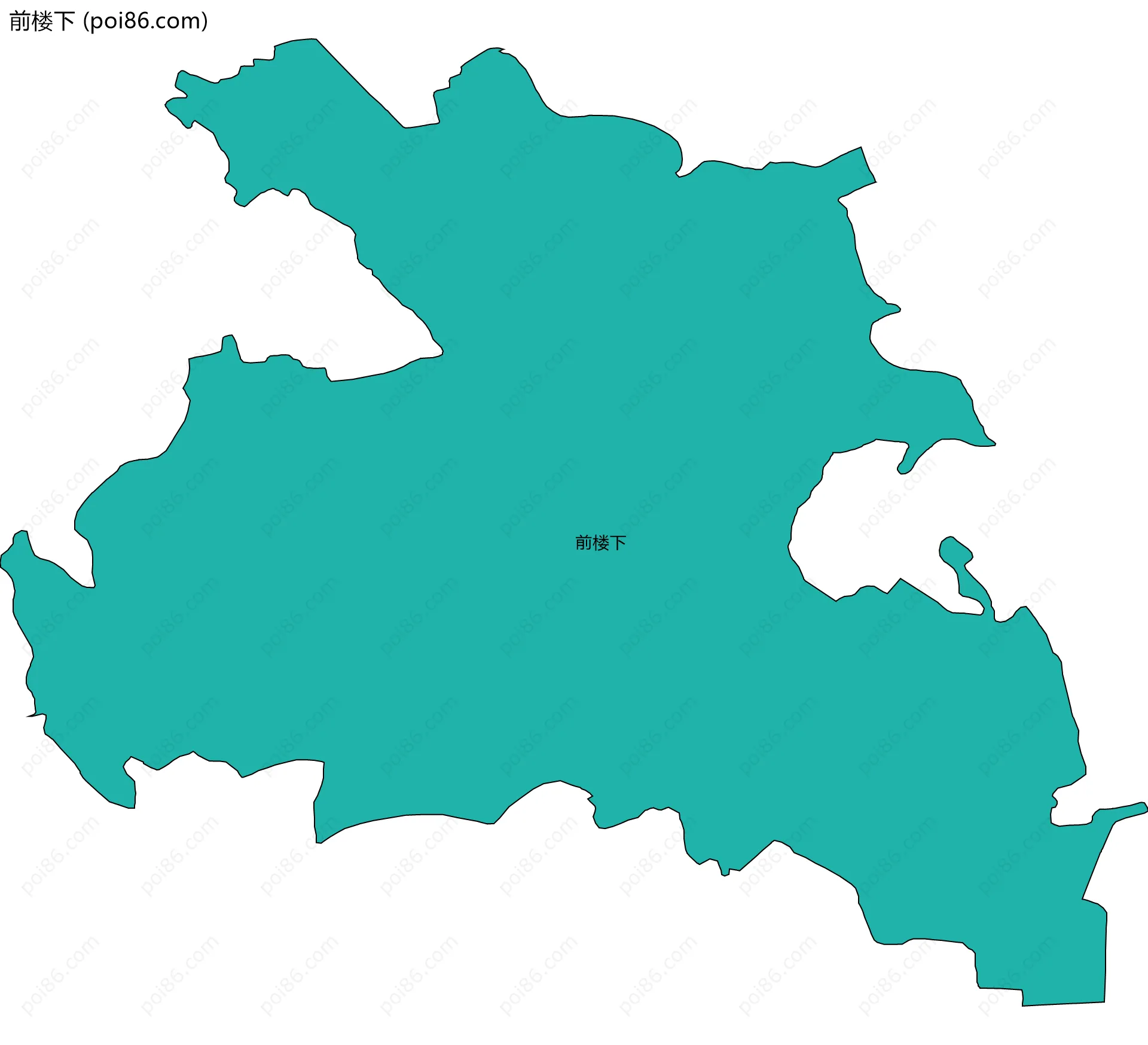前楼下边界地图