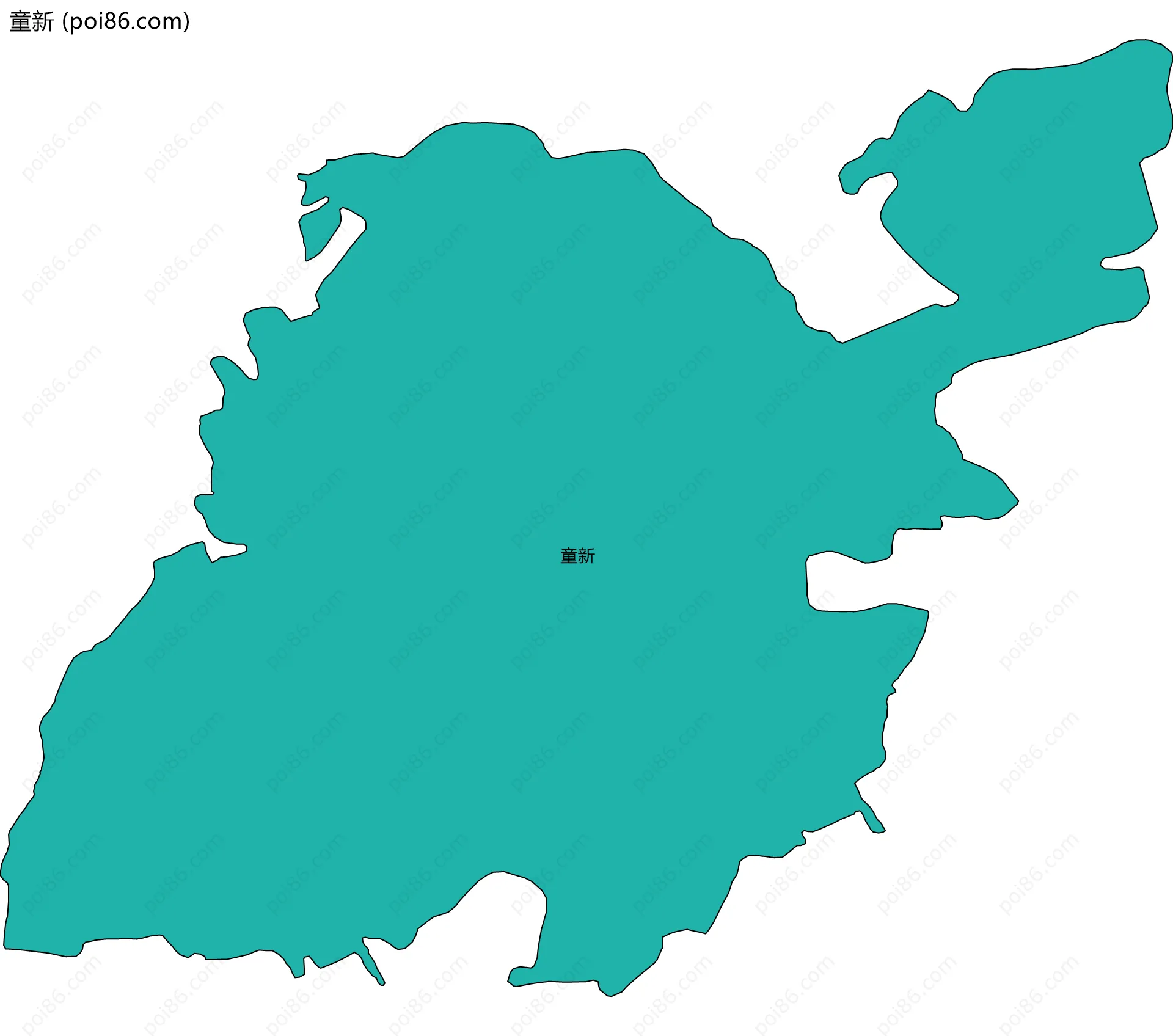 童新边界地图