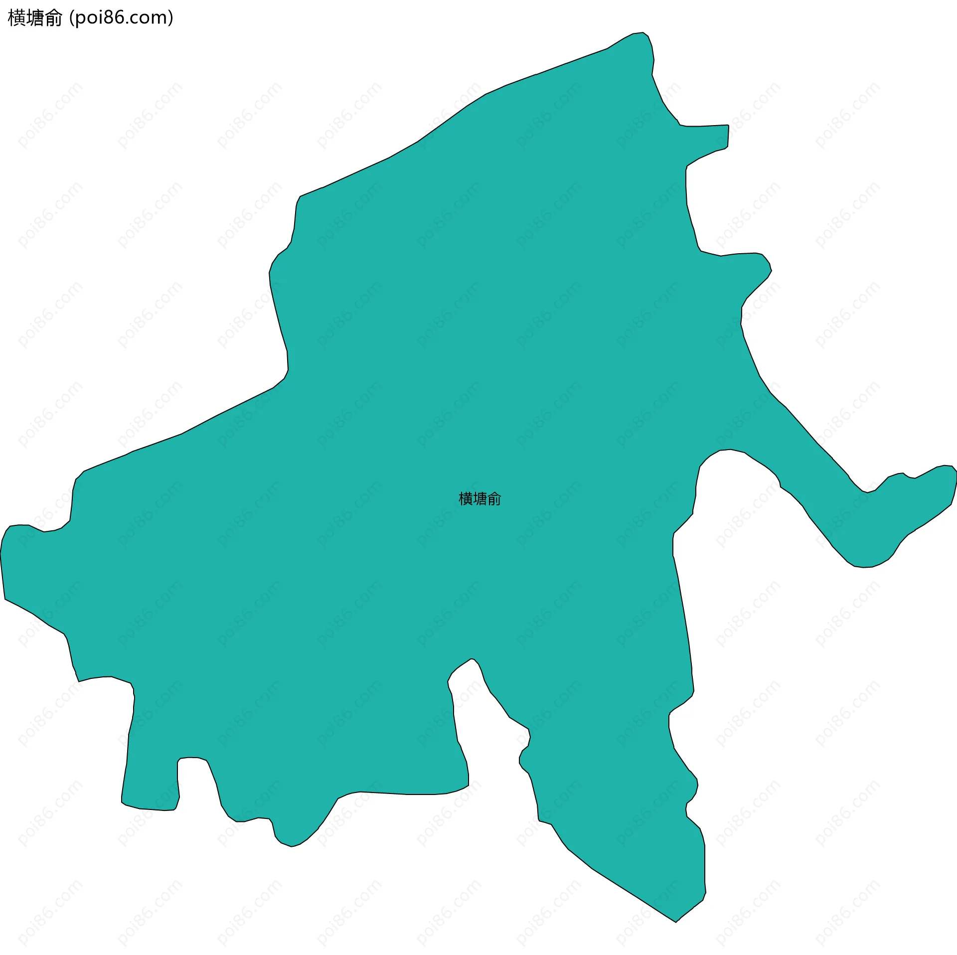 横塘俞边界地图