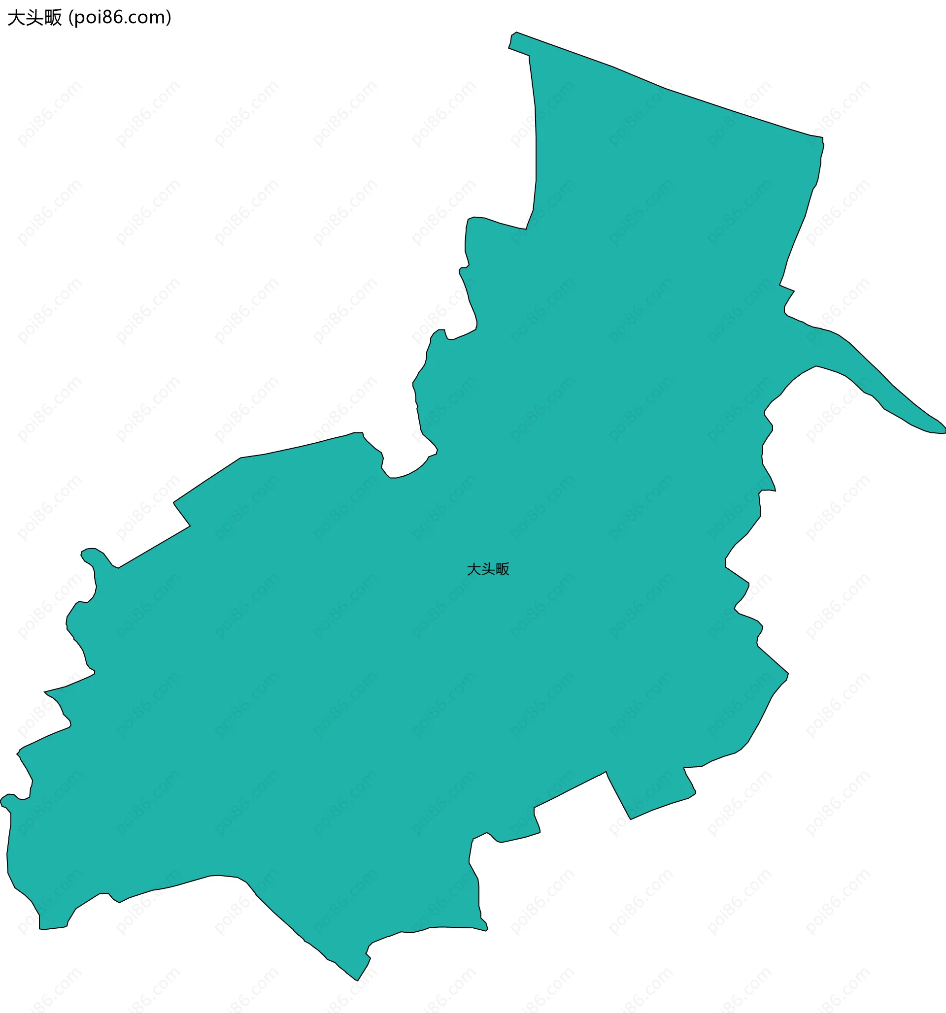 大头畈边界地图