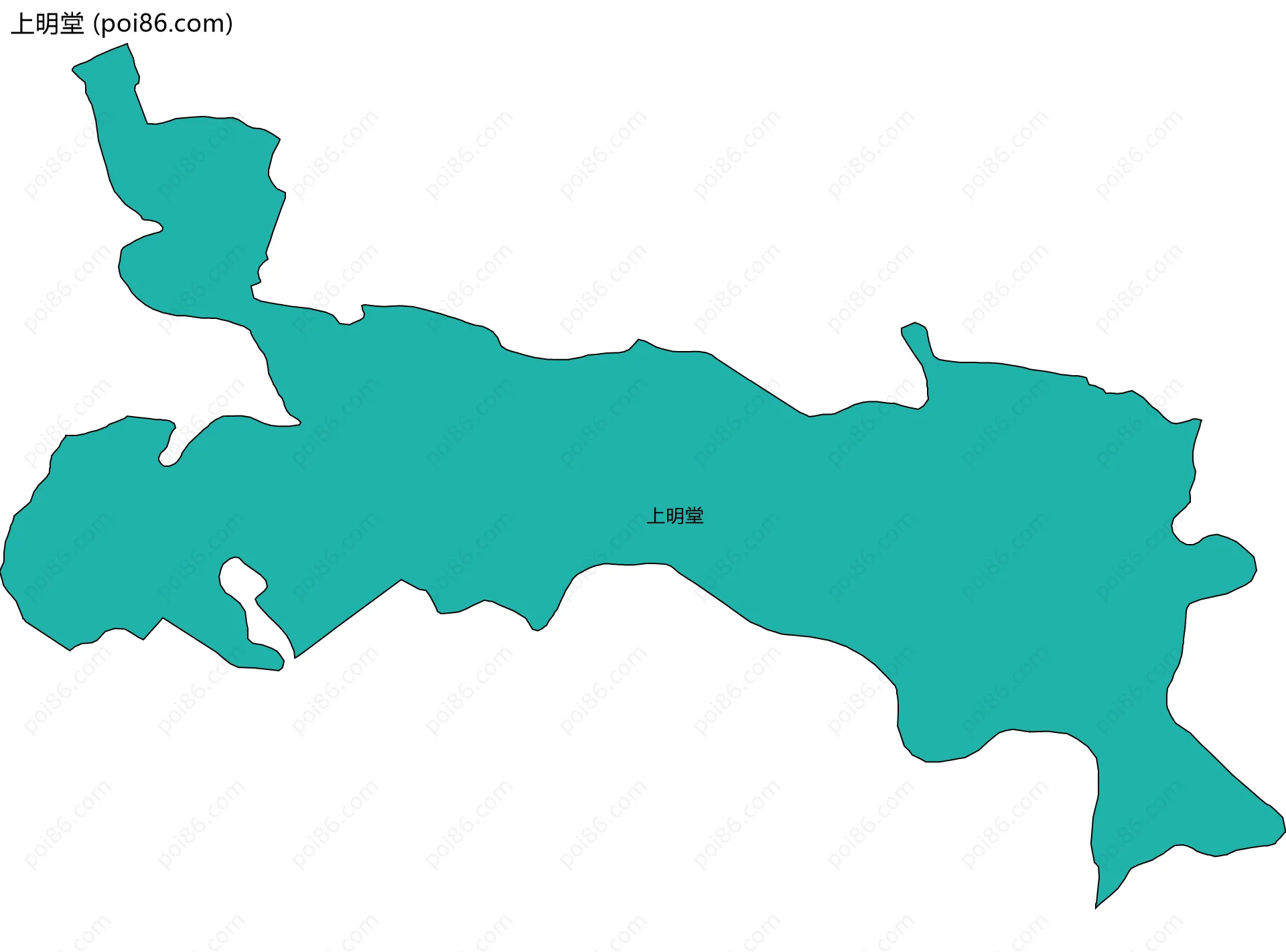 上明堂边界地图