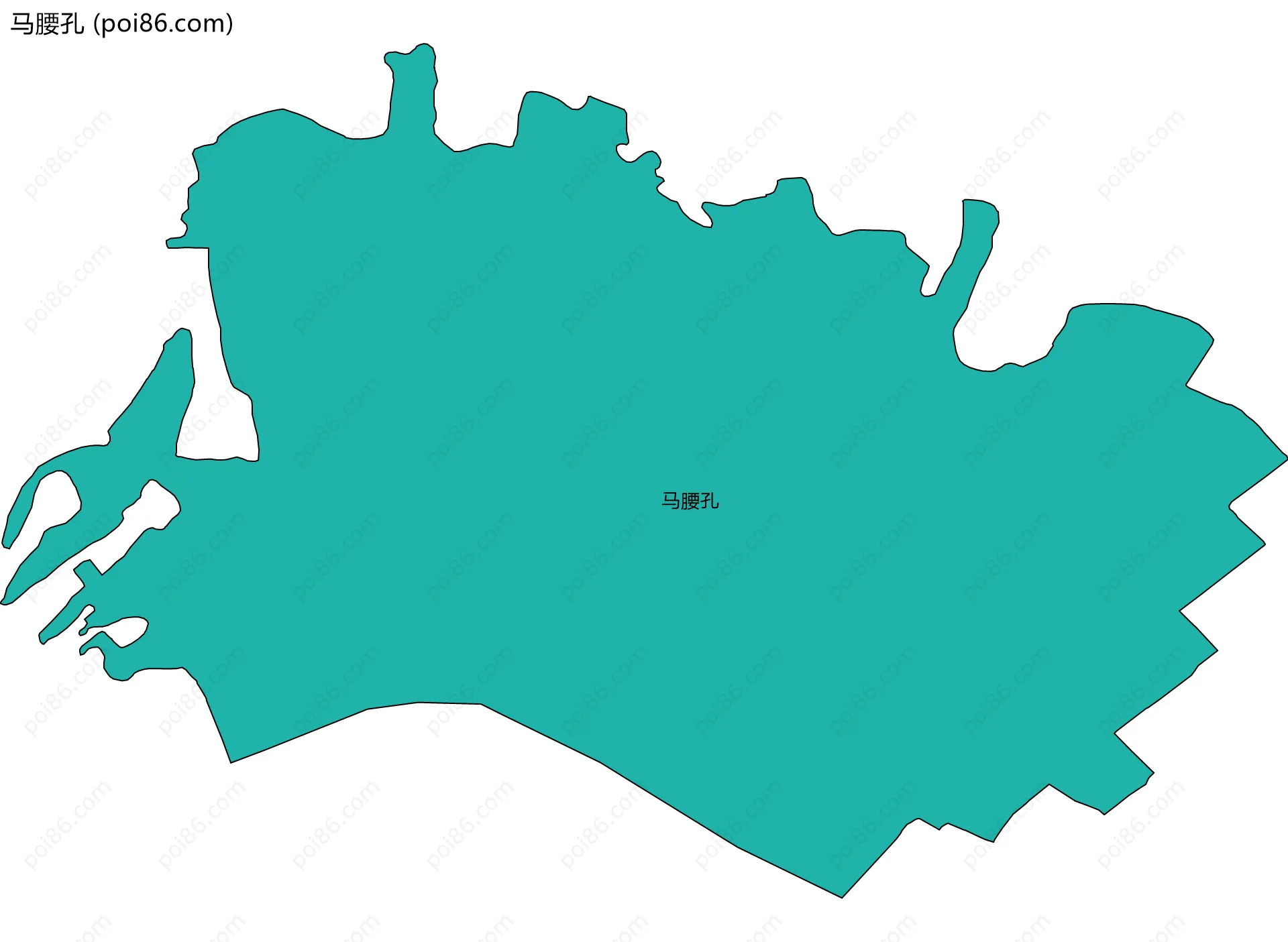 马腰孔边界地图