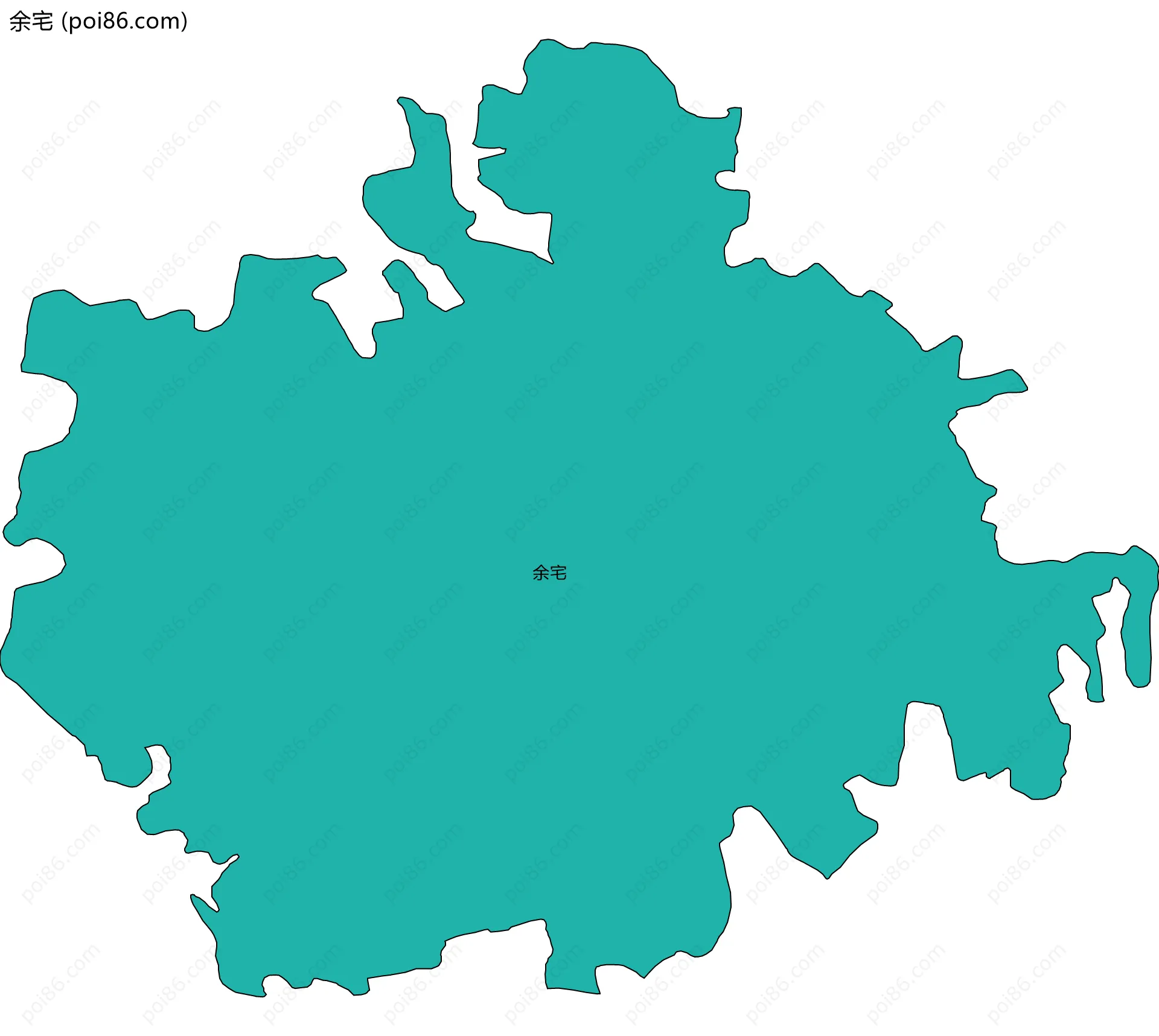 余宅边界地图