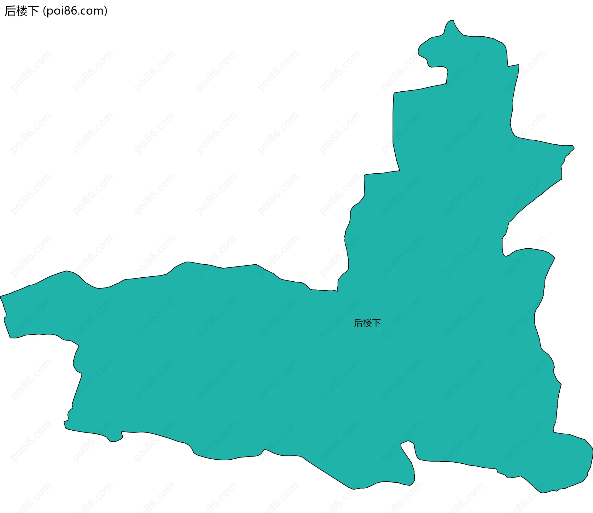 后楼下边界地图