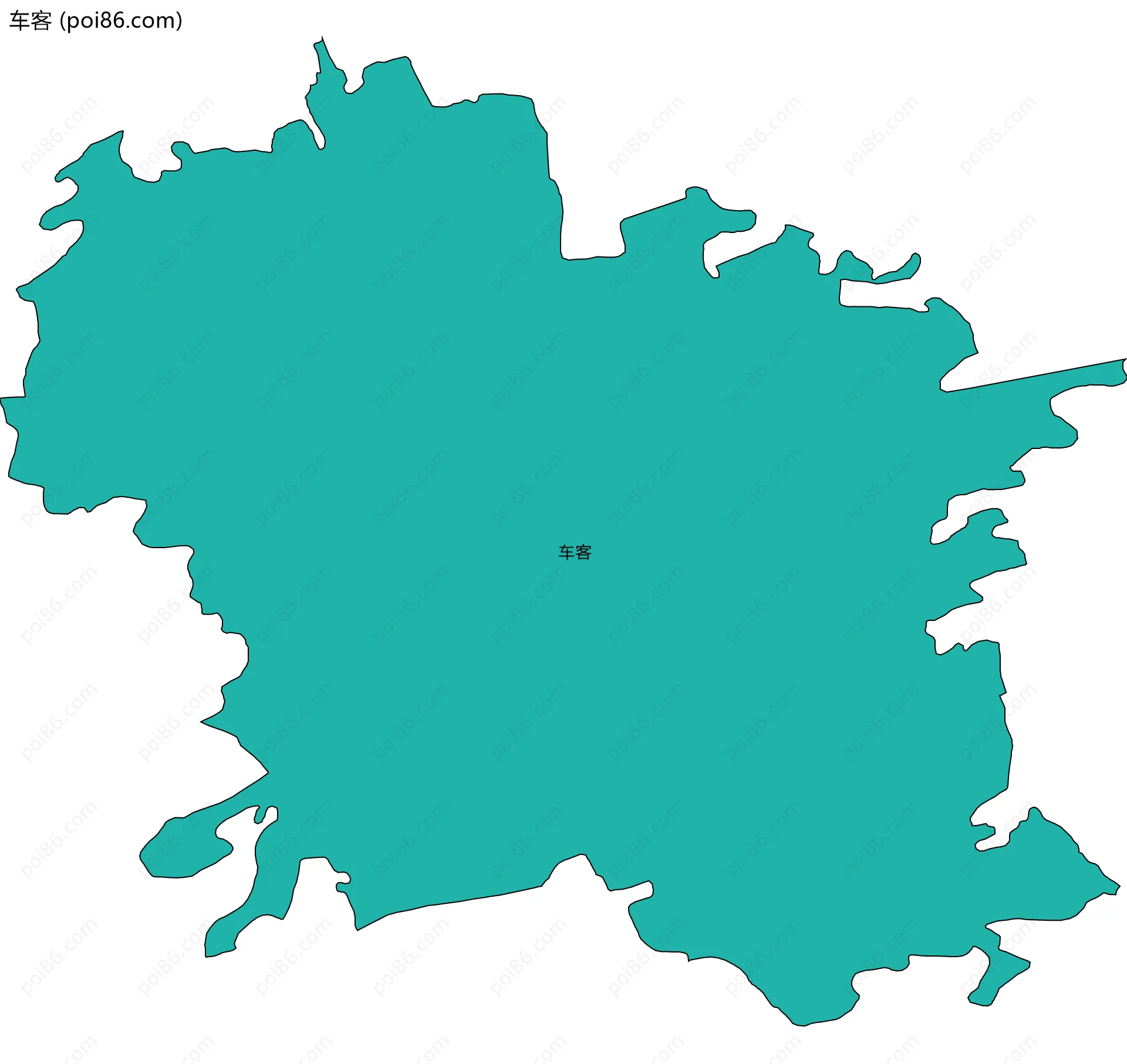 车客边界地图