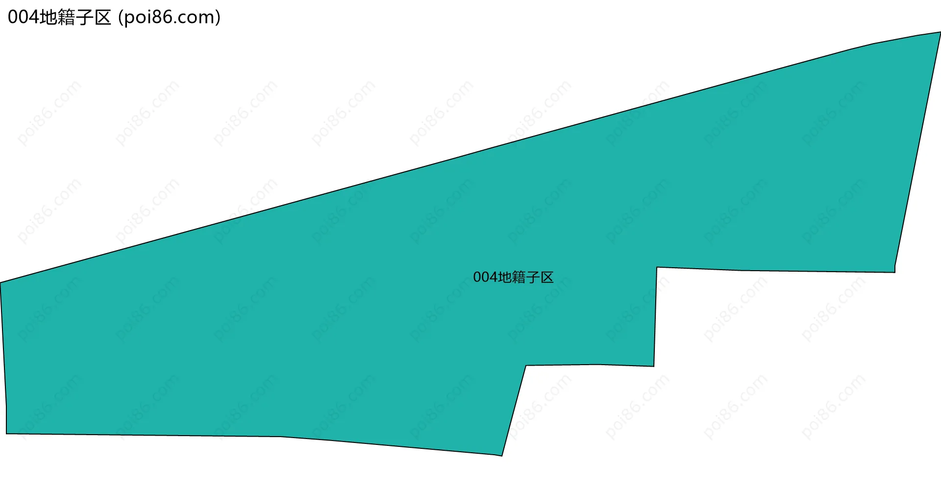 004地籍子区边界地图
