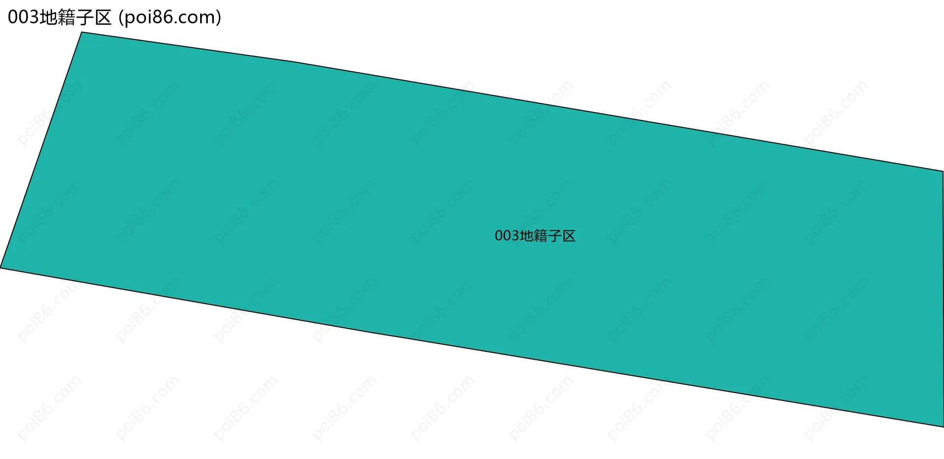 003地籍子区边界地图