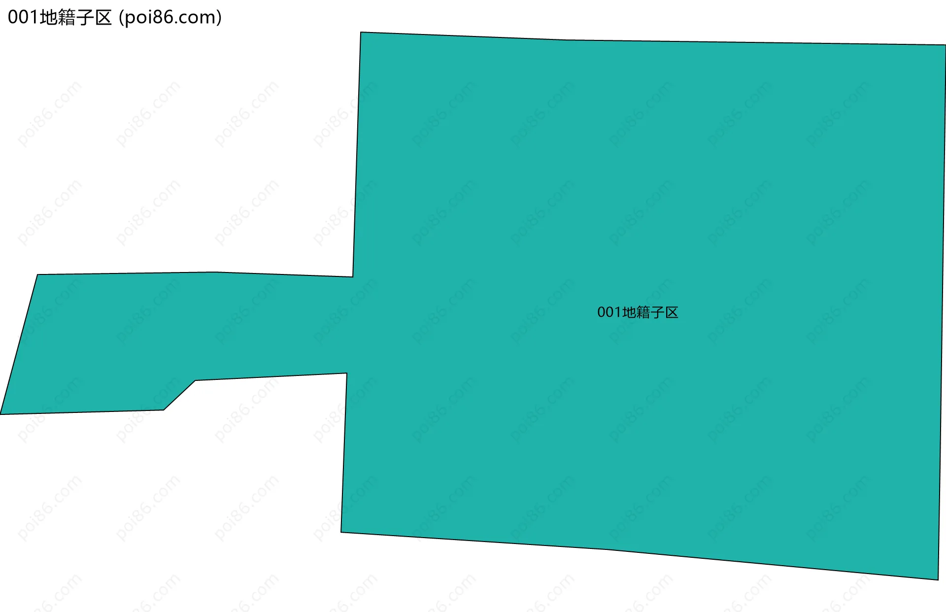 001地籍子区边界地图