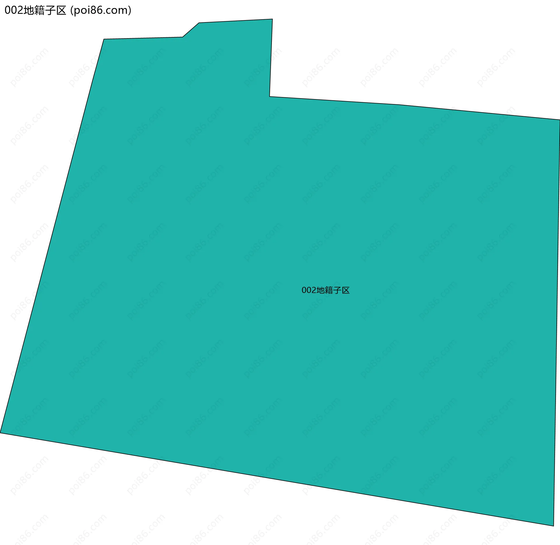 002地籍子区边界地图