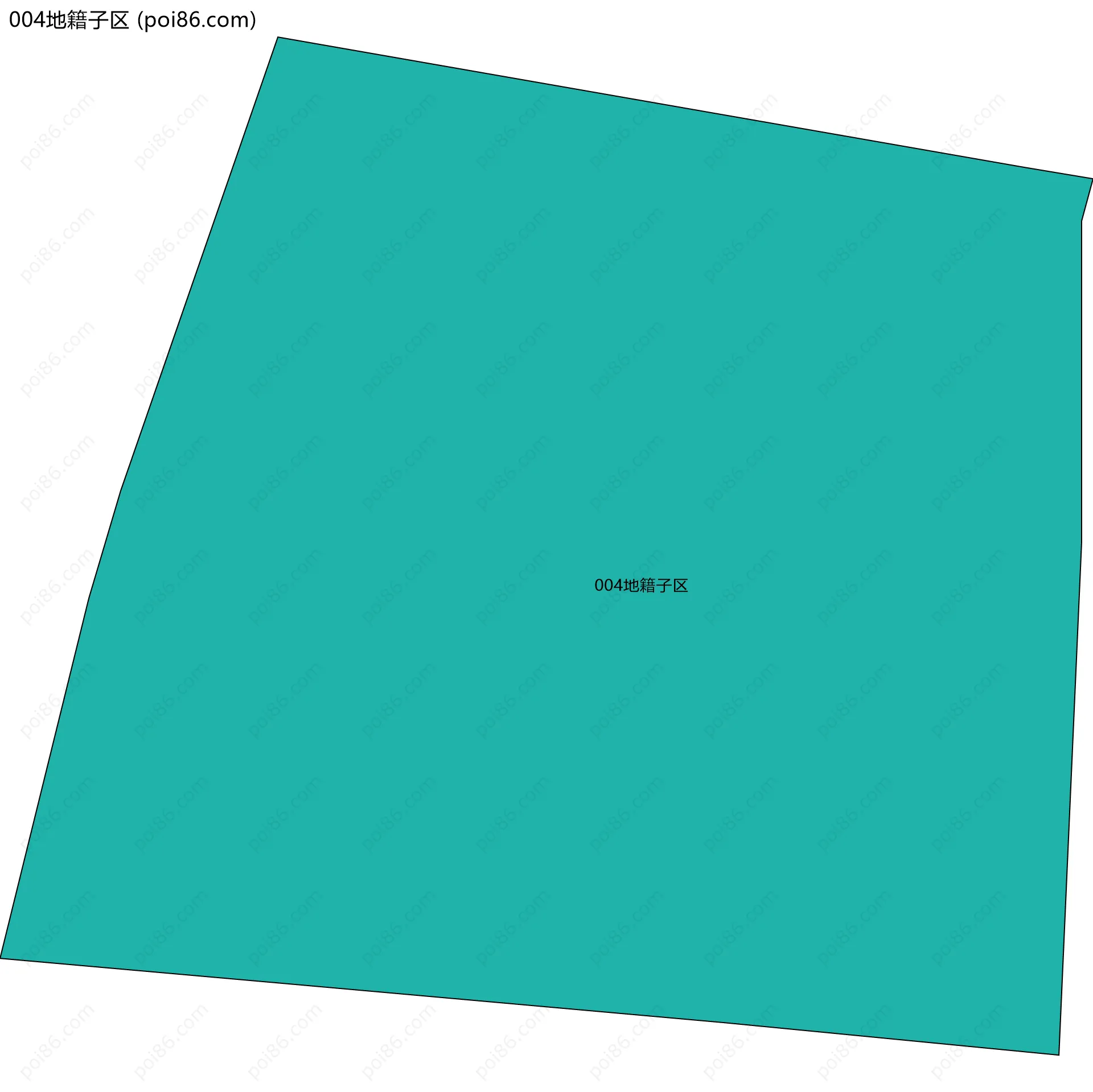 004地籍子区边界地图