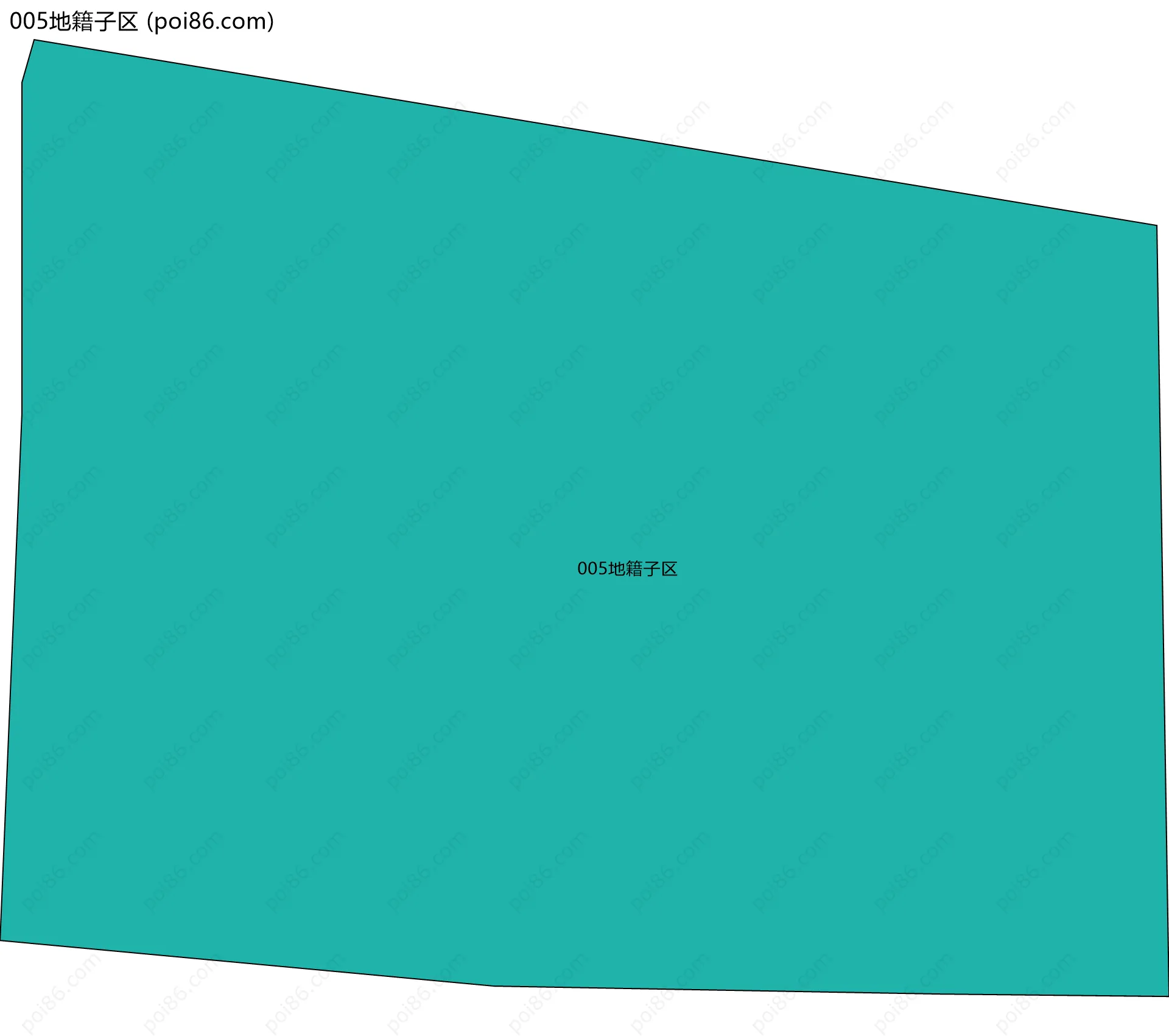 005地籍子区边界地图