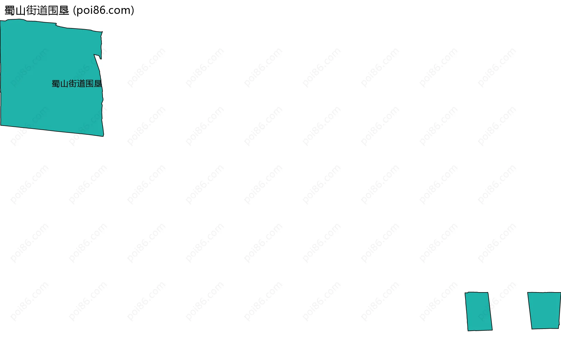 蜀山街道围垦边界地图