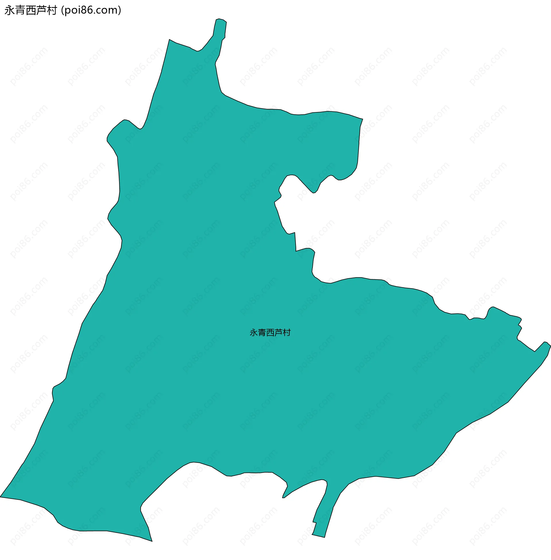 永青西芦村边界地图