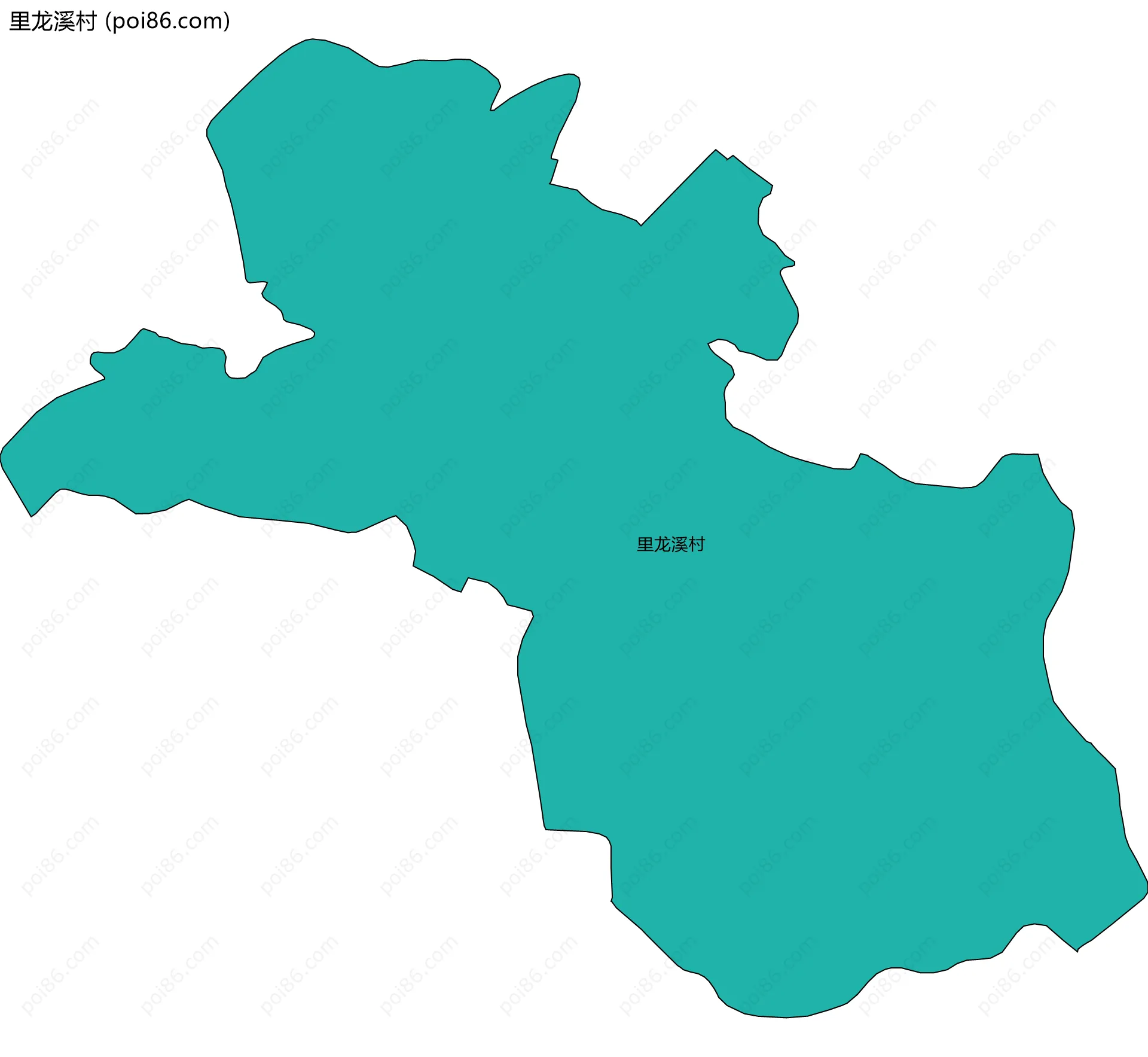 里龙溪村边界地图