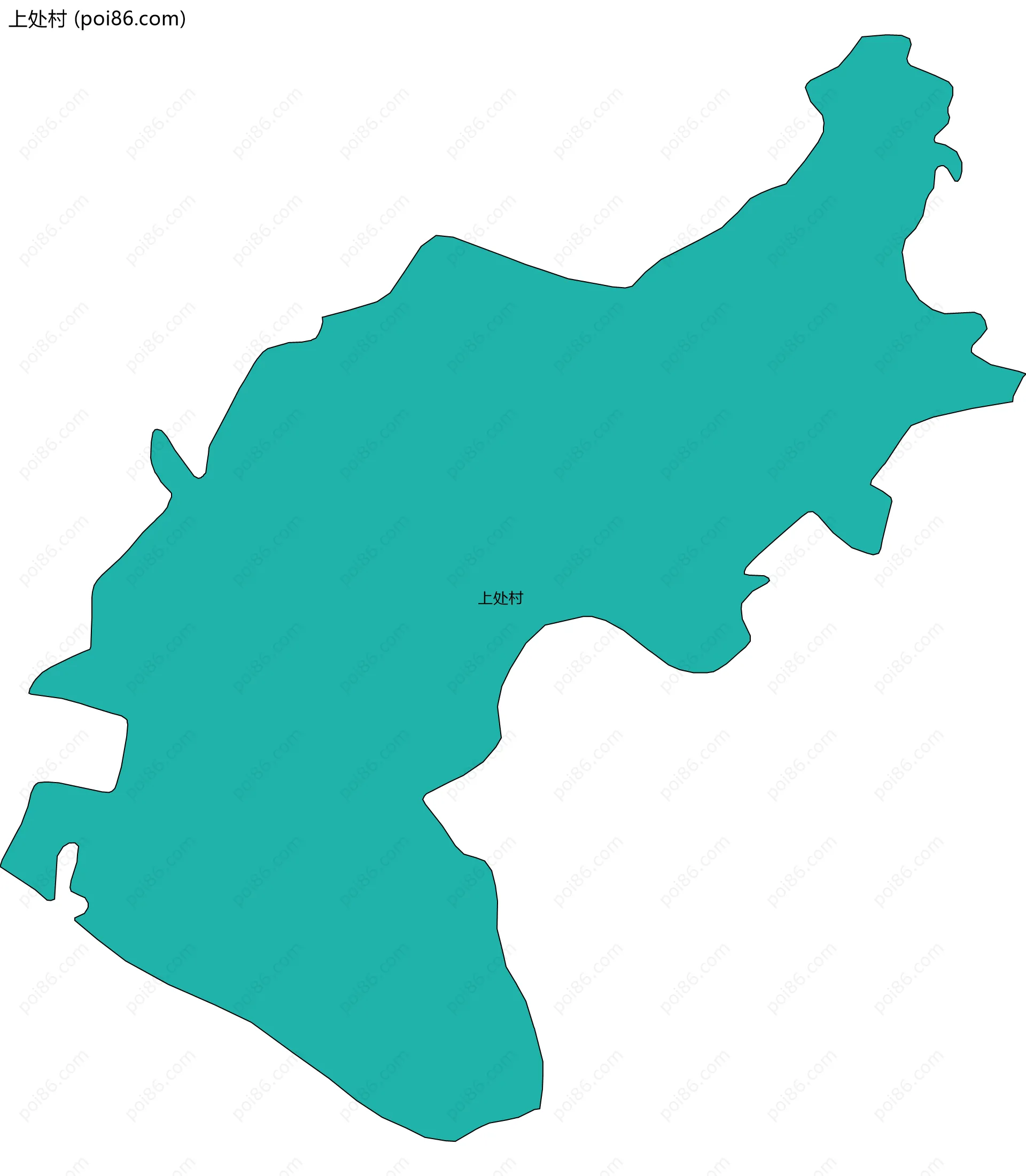 上处村边界地图