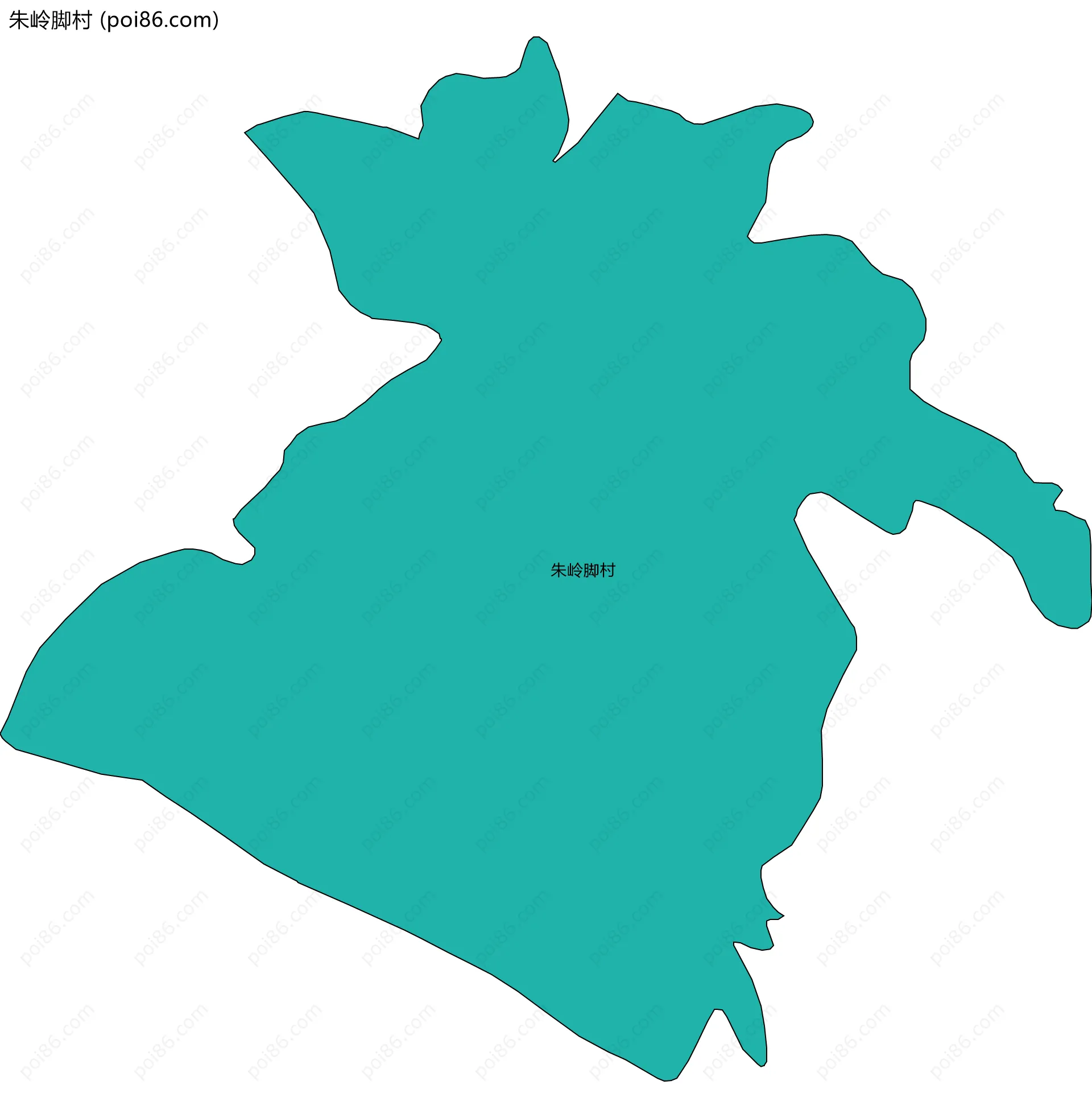 朱岭脚村边界地图