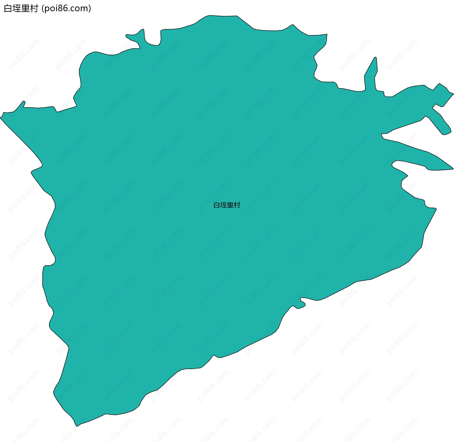 白垤里村边界地图