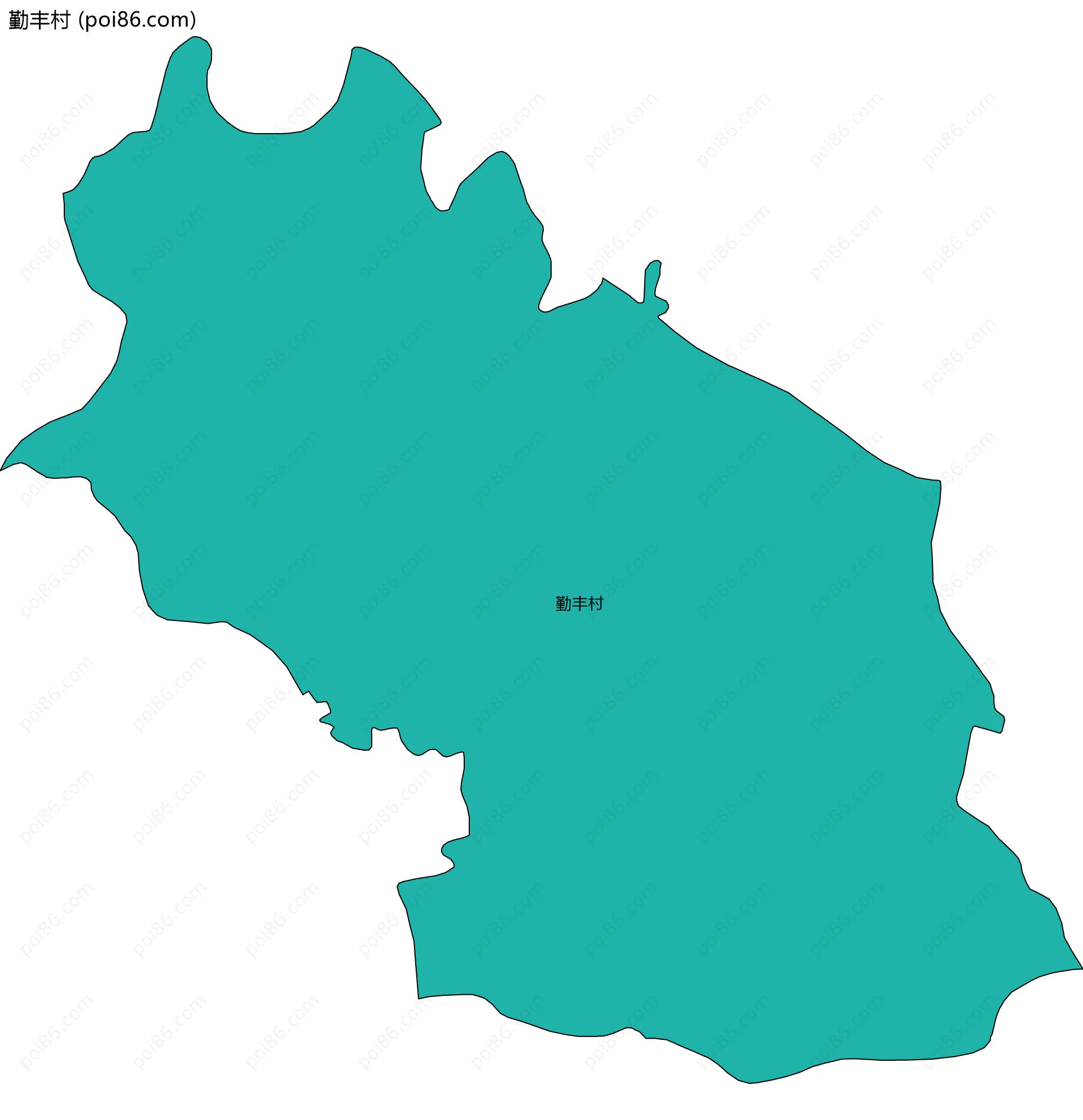 勤丰村边界地图