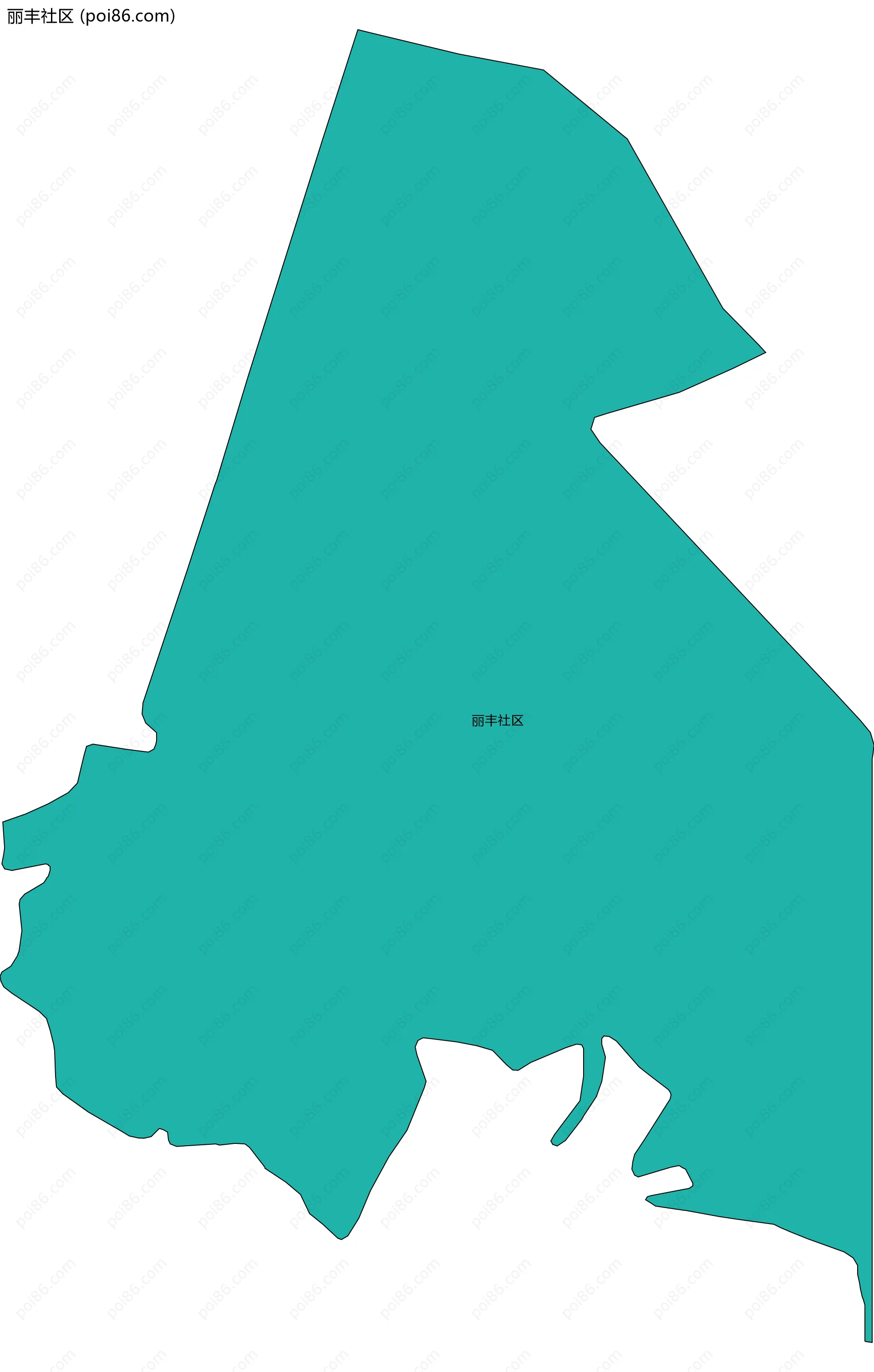 丽丰社区边界地图