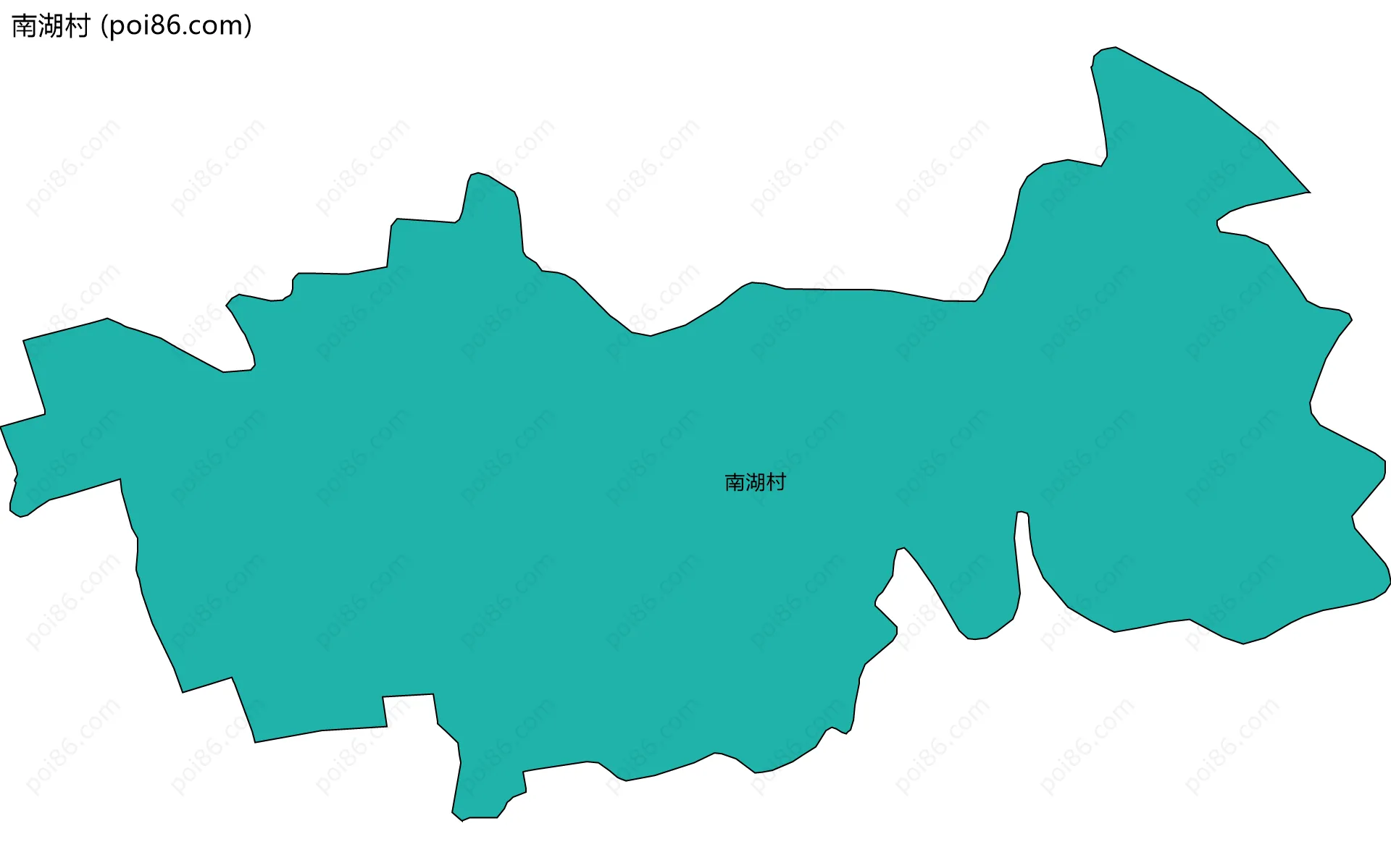 南湖村边界地图