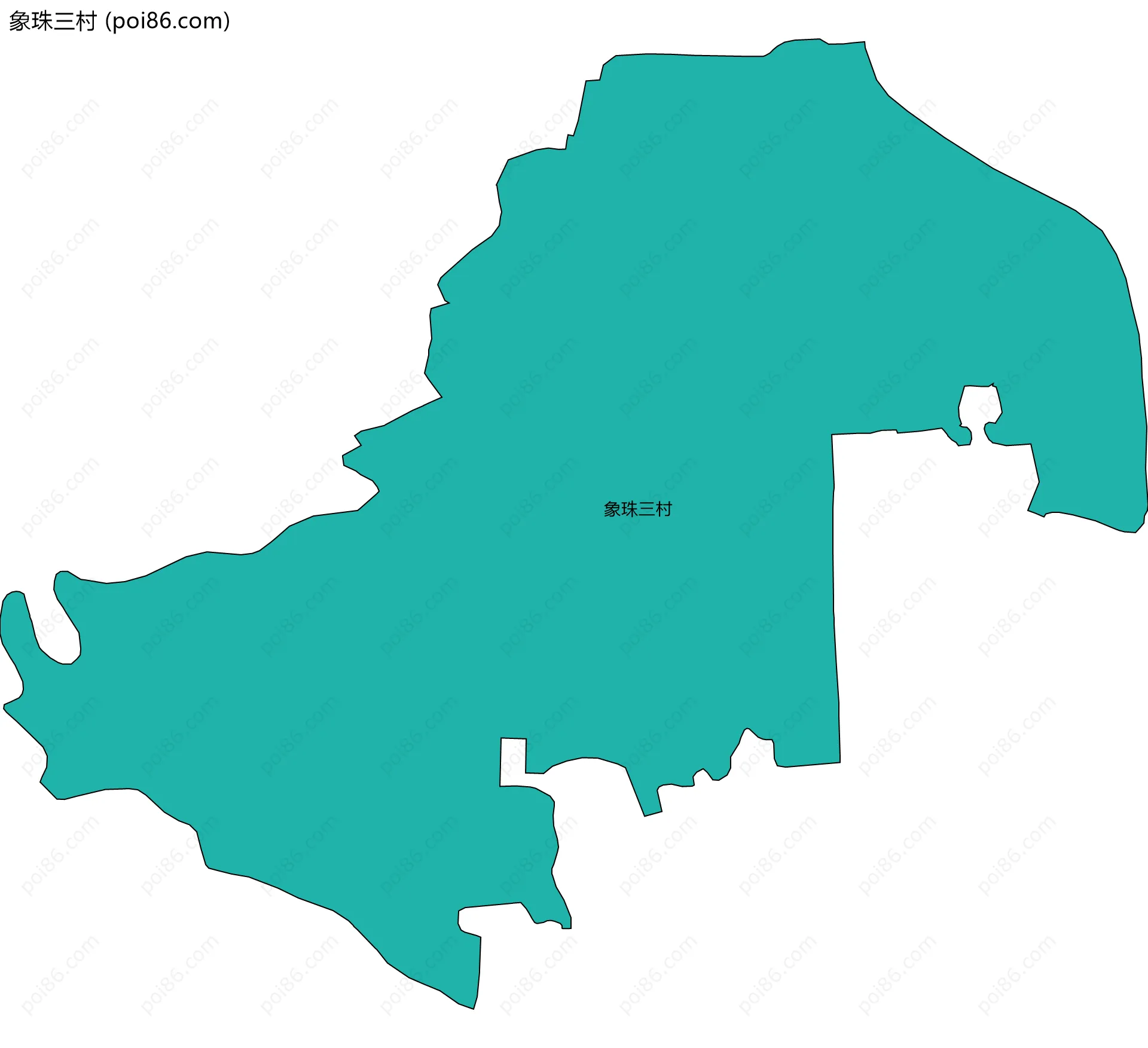 象珠三村边界地图