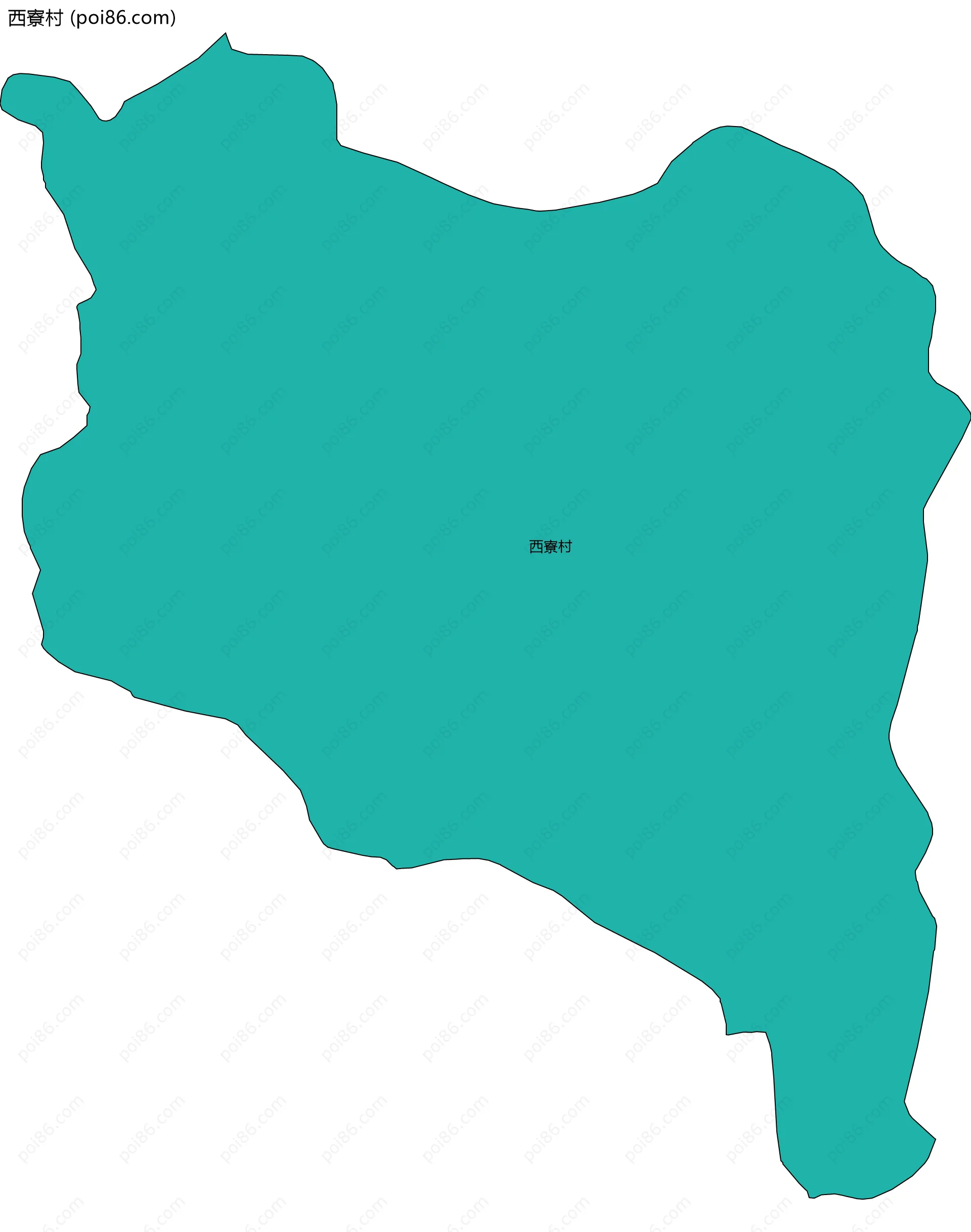 西寮村边界地图