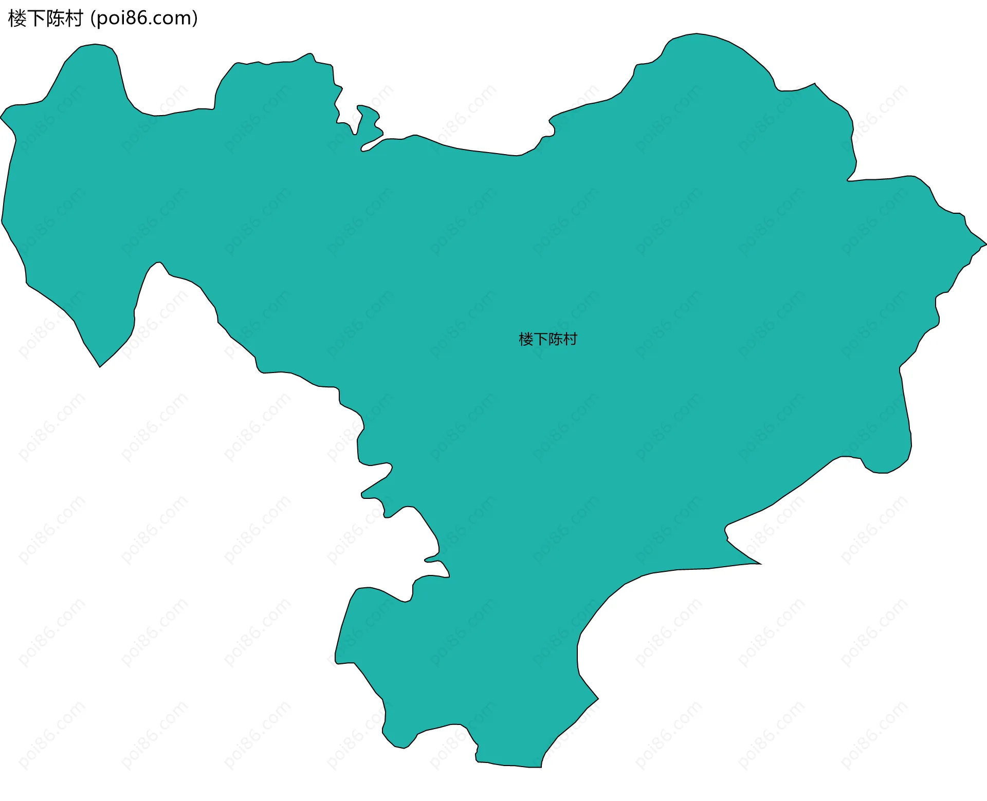 楼下陈村边界地图